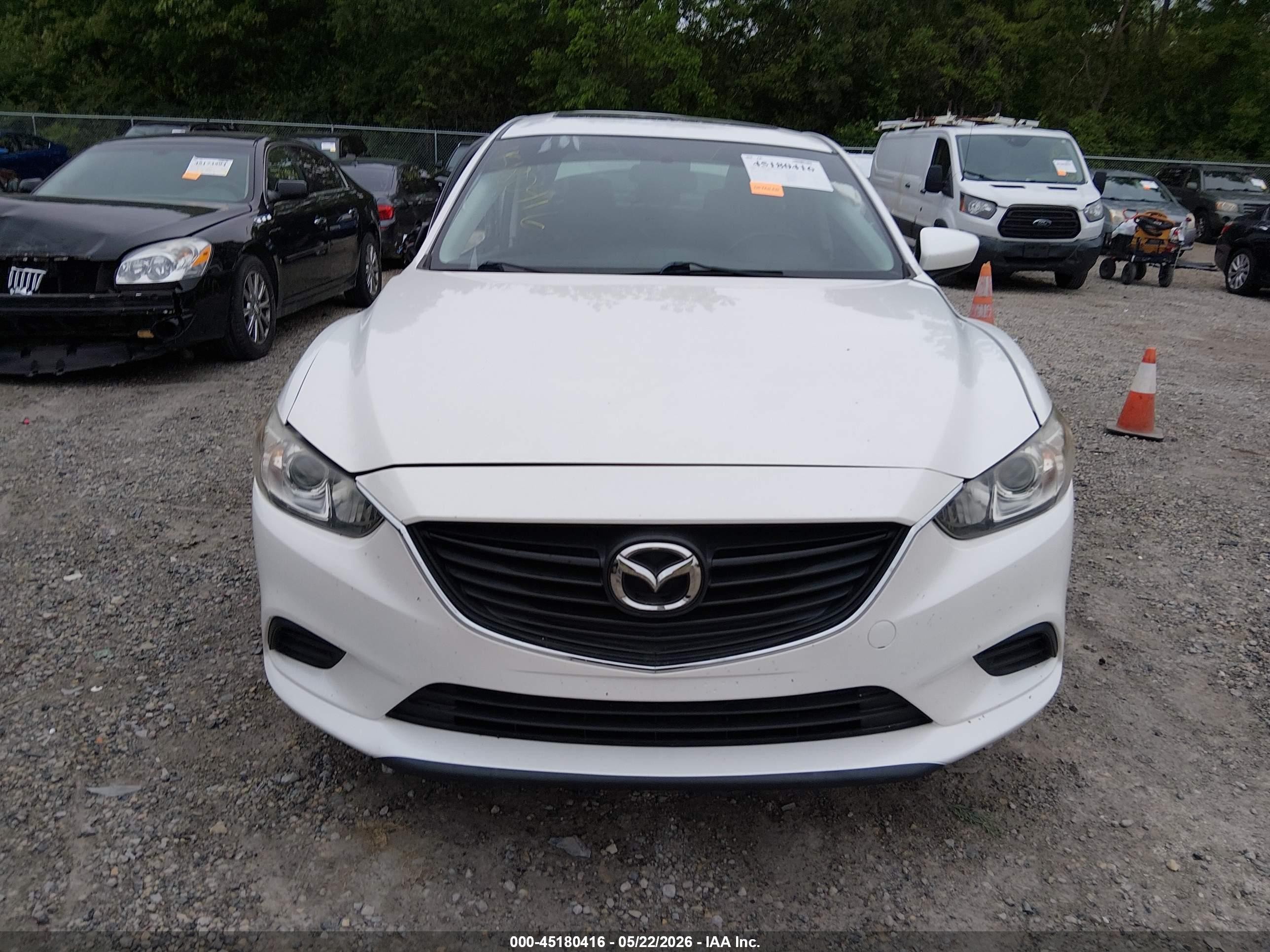 2015 Mazda Mazda6   White vin: JM1GJ1V51F1220451