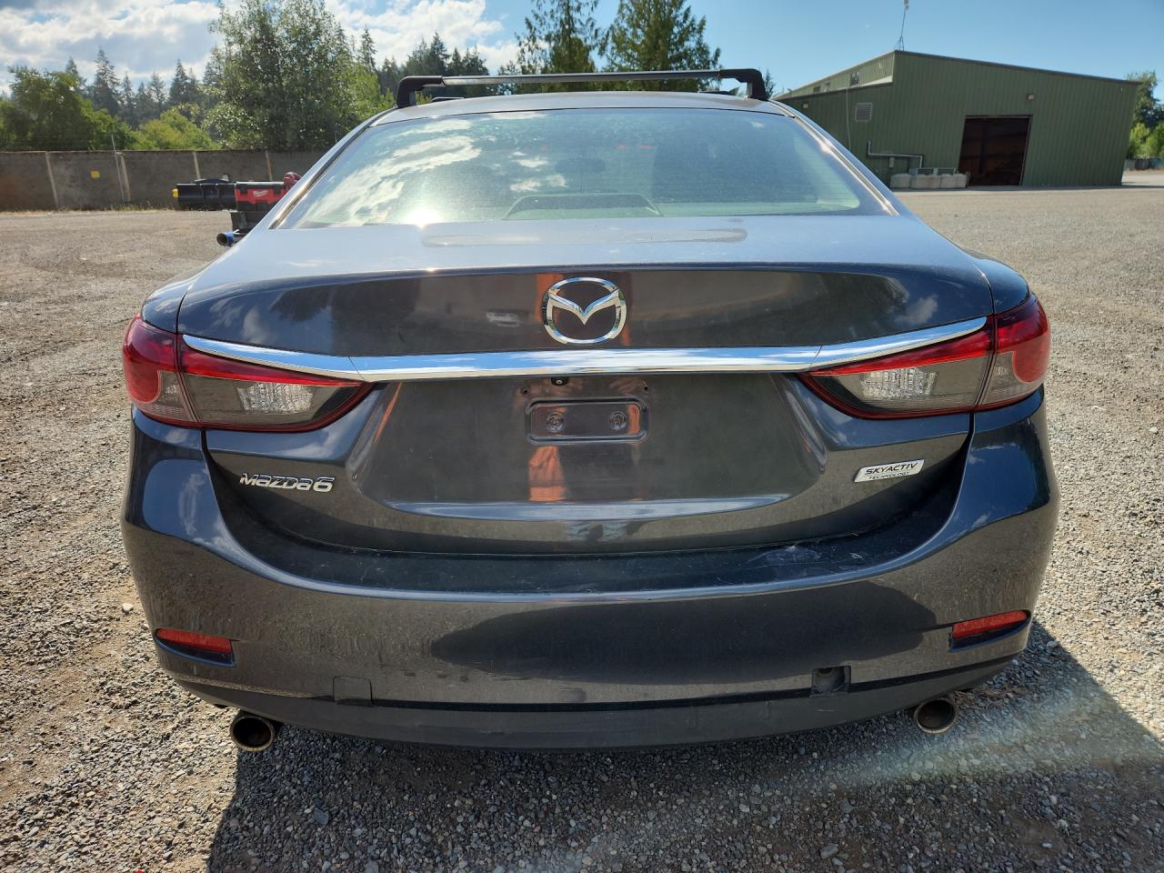 2015 Mazda 6 Touring Gray vin: JM1GJ1V52F1201844 Damage: Rear Bumper Extension, Gouged, 2 To 3 Inches