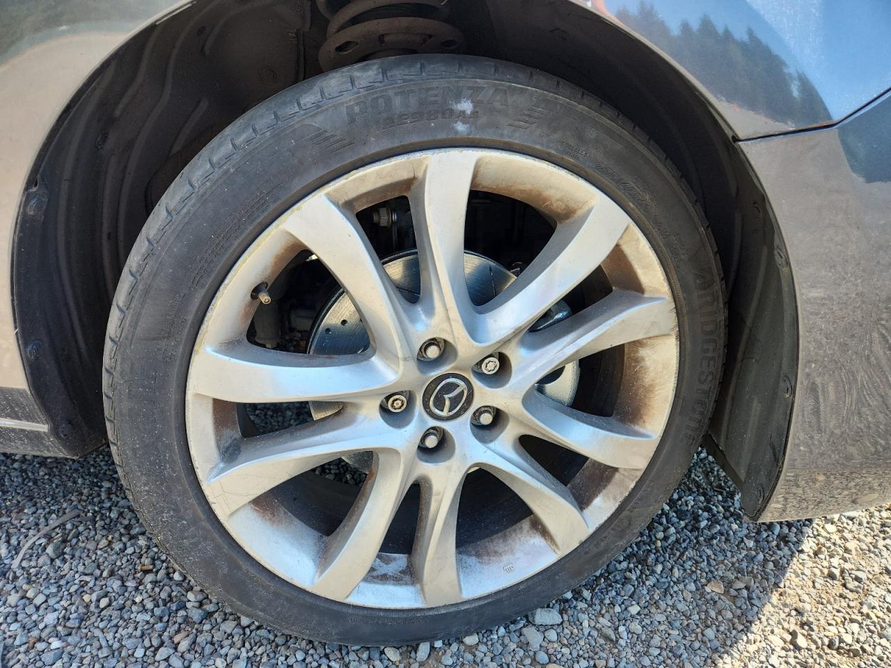 2015 Mazda 6 Touring Gray vin: JM1GJ1V52F1201844 Damage: Right Front Wheel, Curb Rash, > 12 Inches