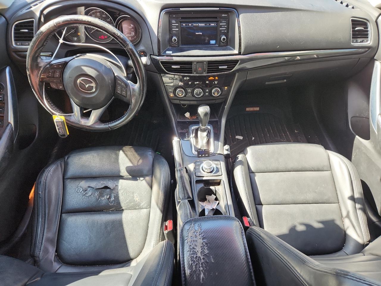 2015 Mazda 6 Touring Gray vin: JM1GJ1V52F1201844 Damage: Left Front Seat Cushion, Worn, Replacement Required