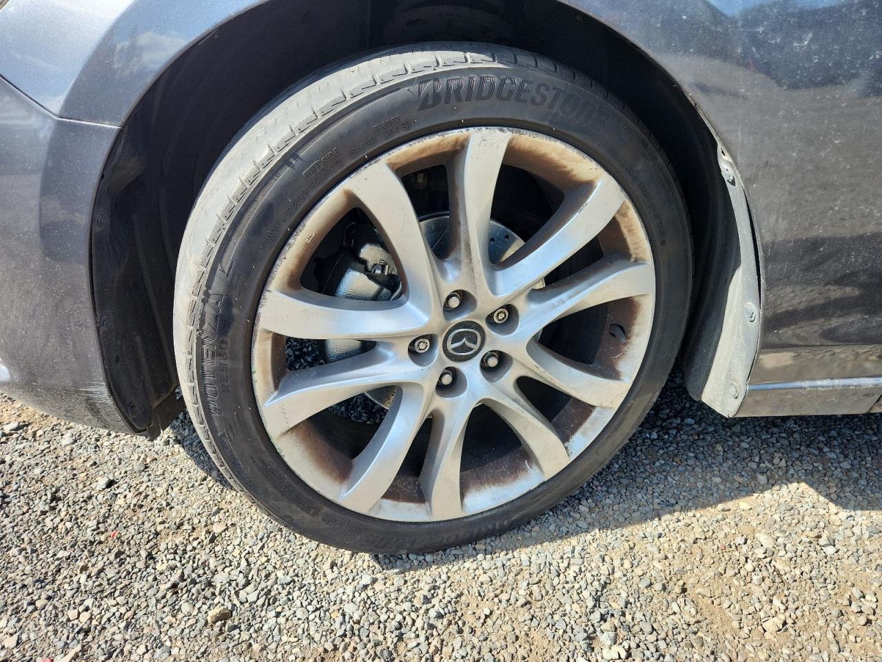 2015 Mazda 6 Touring Gray vin: JM1GJ1V52F1201844 Damage: Left Front Wheel, Curb Rash, > 12 Inches