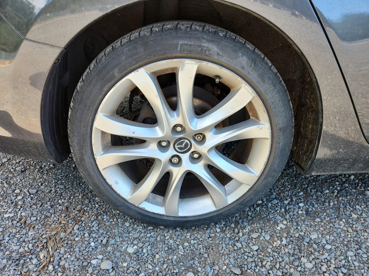 2015 Mazda 6 Touring Gray vin: JM1GJ1V52F1201844 Damage: Right Rear Wheel, Curb Rash, > 12 Inches