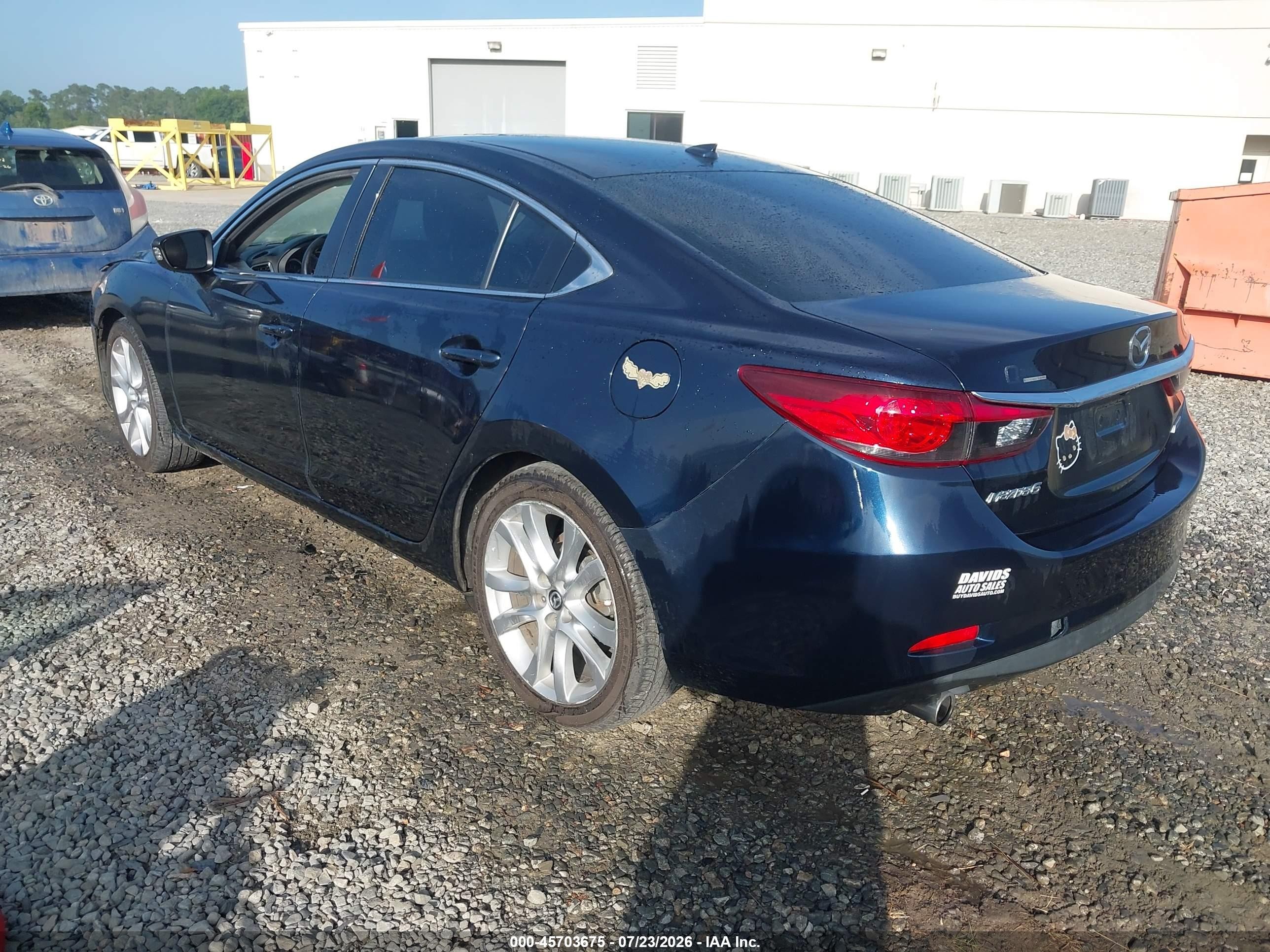 2015 Mazda Mazda6 I Touring Black vin: JM1GJ1V53F1181975