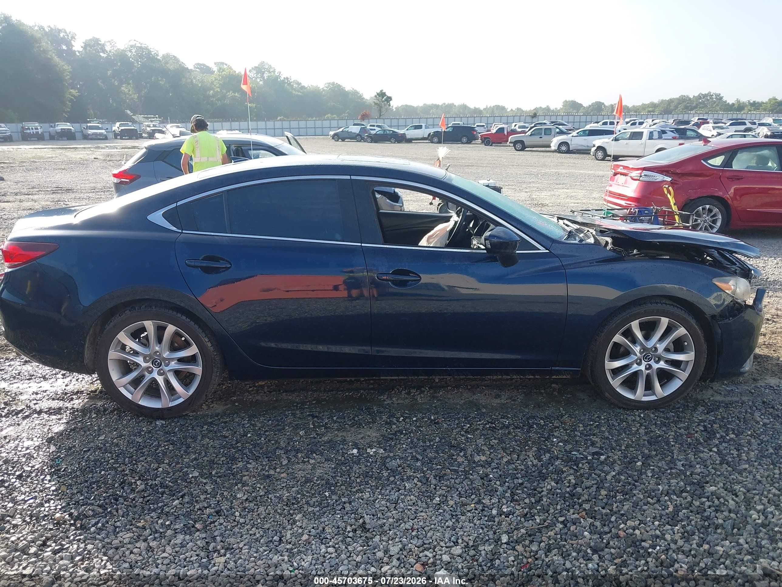 2015 Mazda Mazda6 I Touring Black vin: JM1GJ1V53F1181975