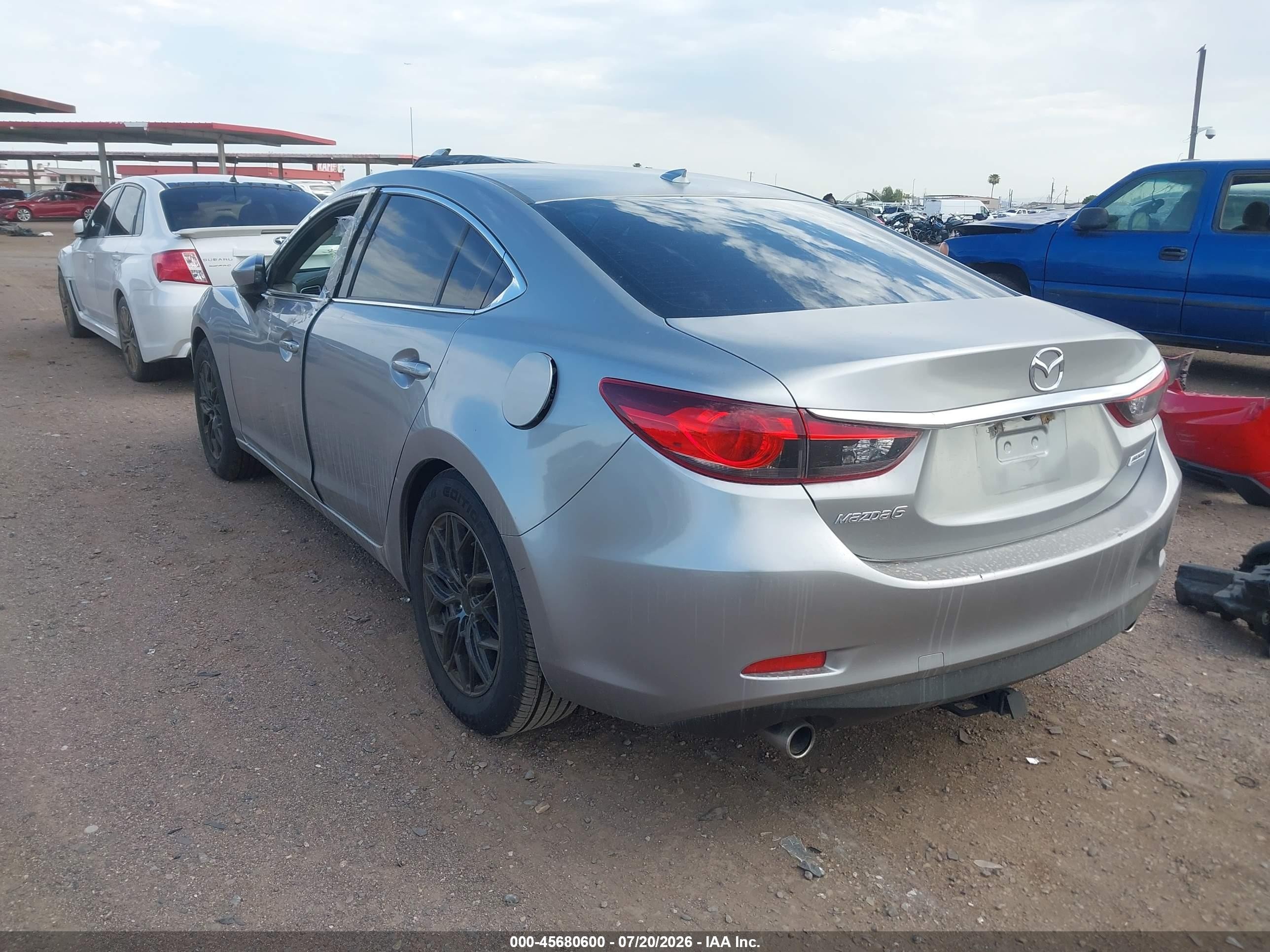 2015 Mazda Mazda6 I Touring Silver vin: JM1GJ1V53F1189929