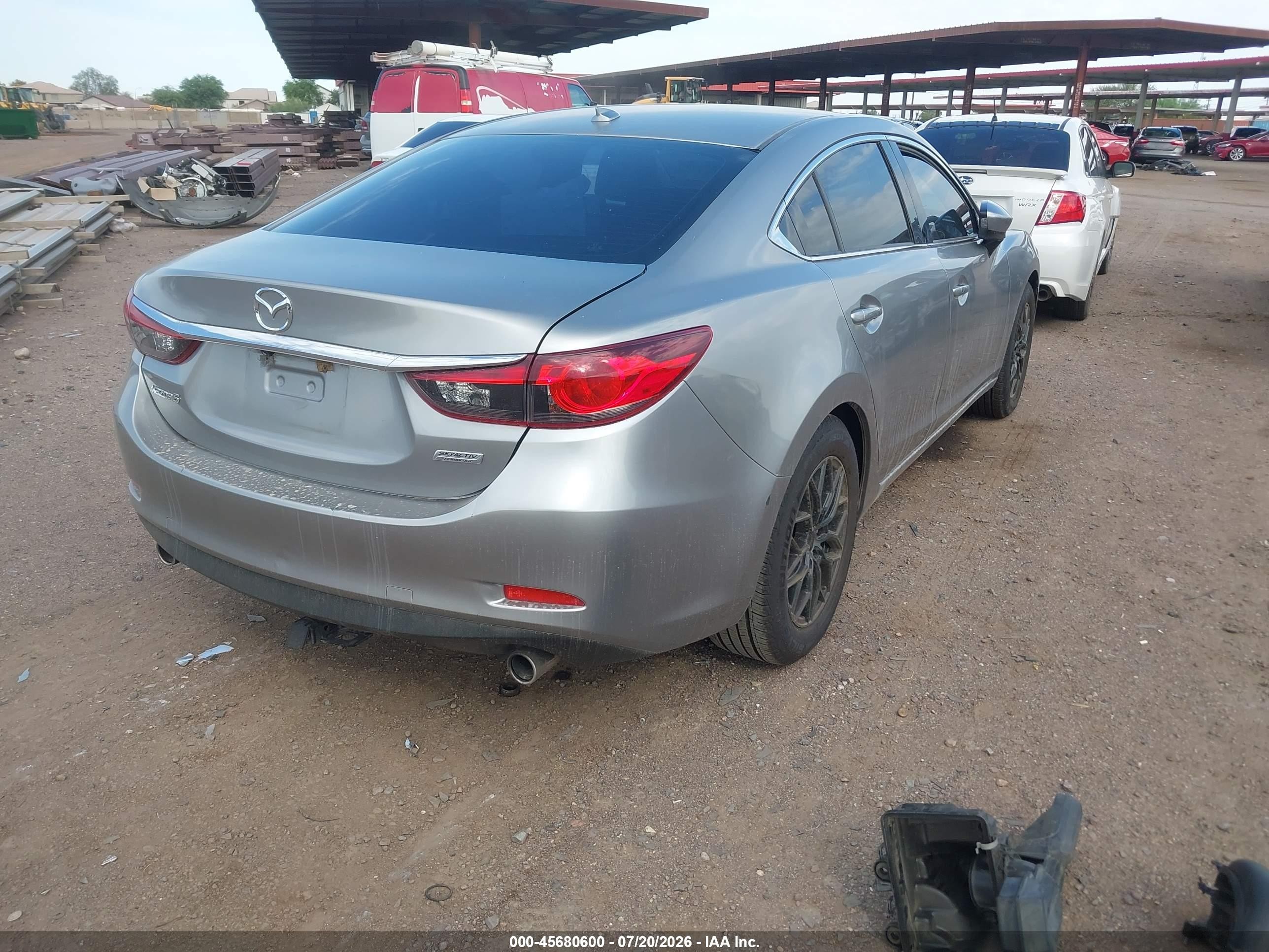 2015 Mazda Mazda6 I Touring Silver vin: JM1GJ1V53F1189929