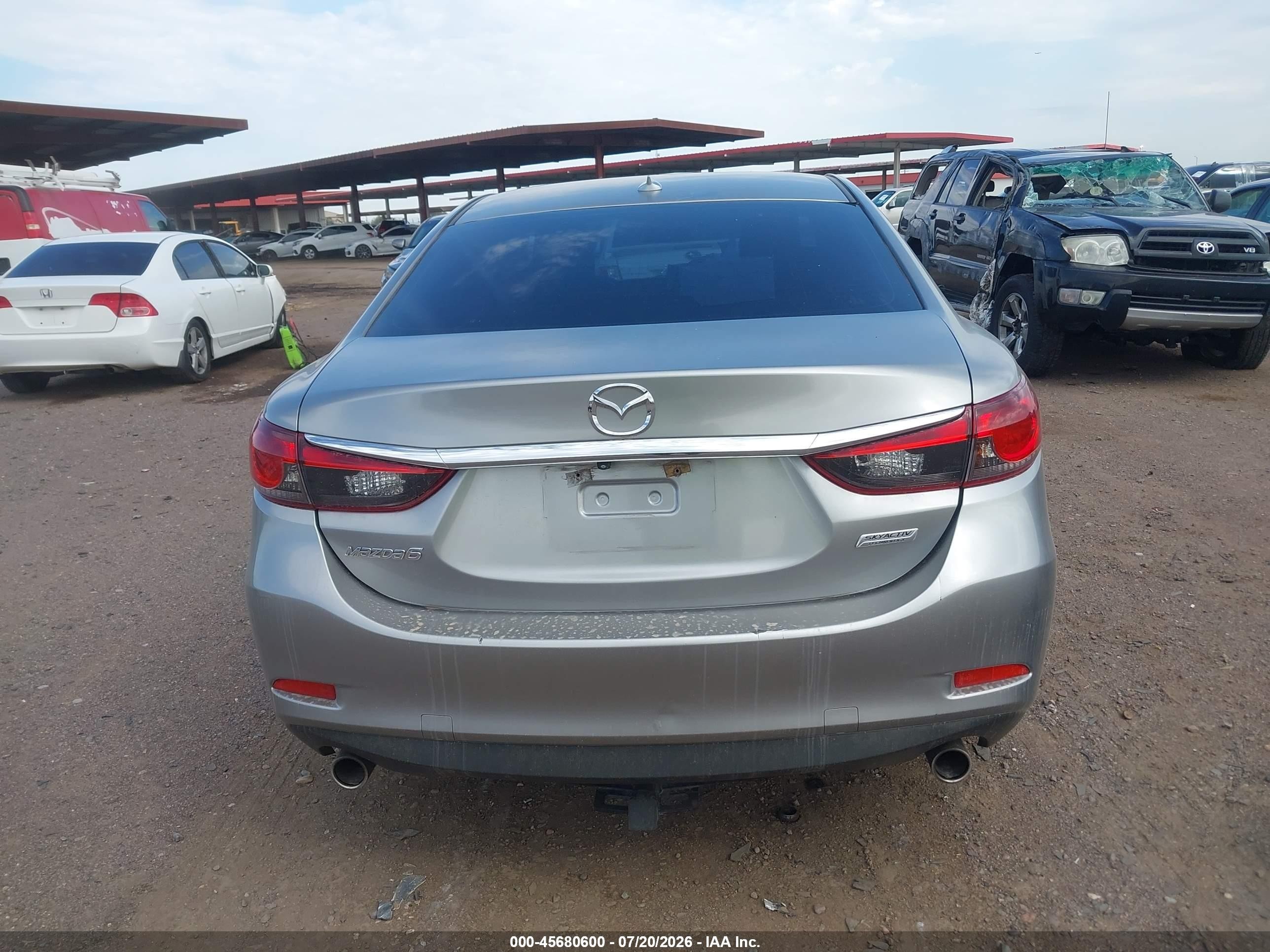 2015 Mazda Mazda6 I Touring Silver vin: JM1GJ1V53F1189929