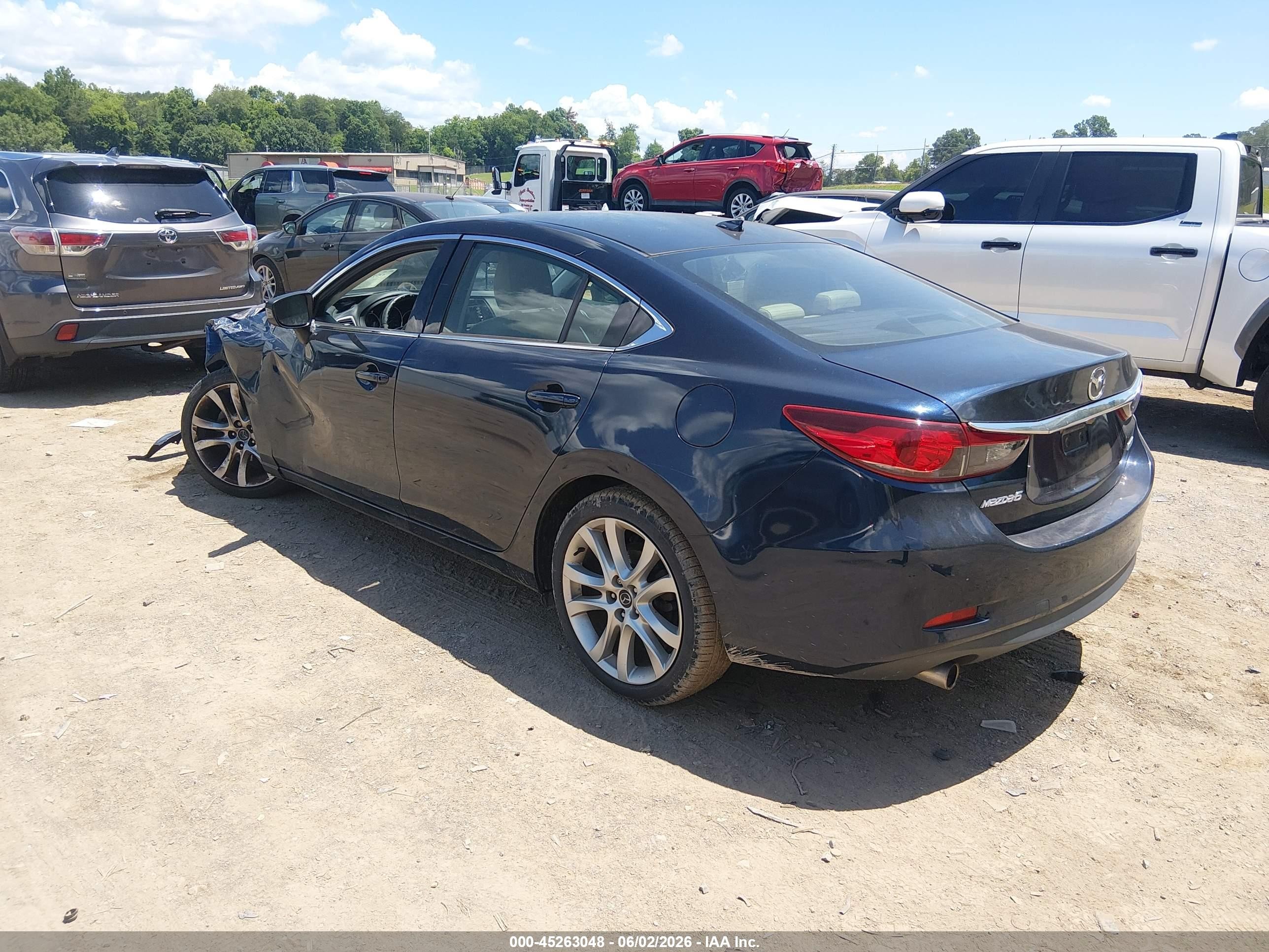 2015 Mazda Mazda6 I Touring Blue vin: JM1GJ1V53F1209449