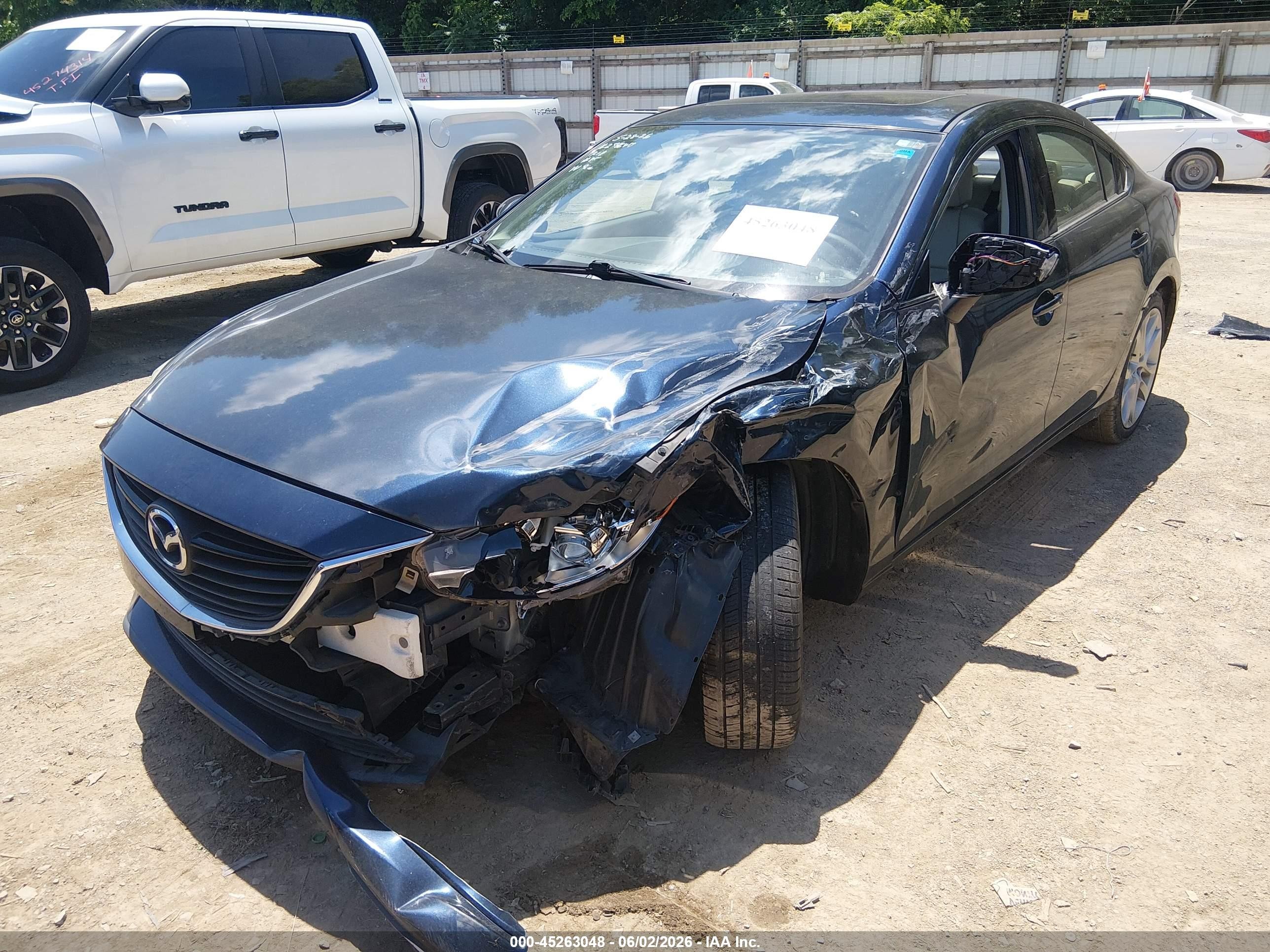 2015 Mazda Mazda6 I Touring Blue vin: JM1GJ1V53F1209449