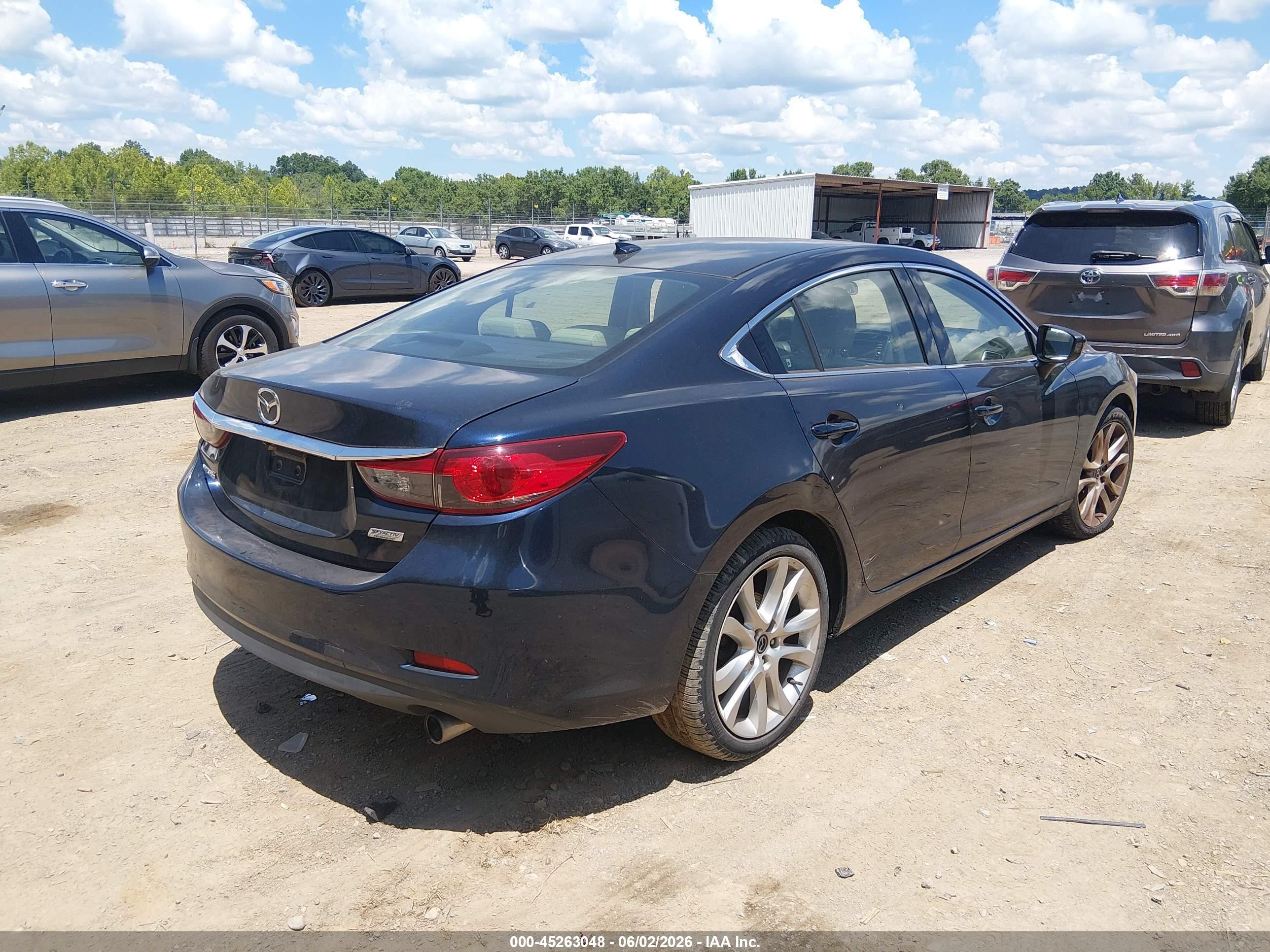 2015 Mazda Mazda6 I Touring Blue vin: JM1GJ1V53F1209449
