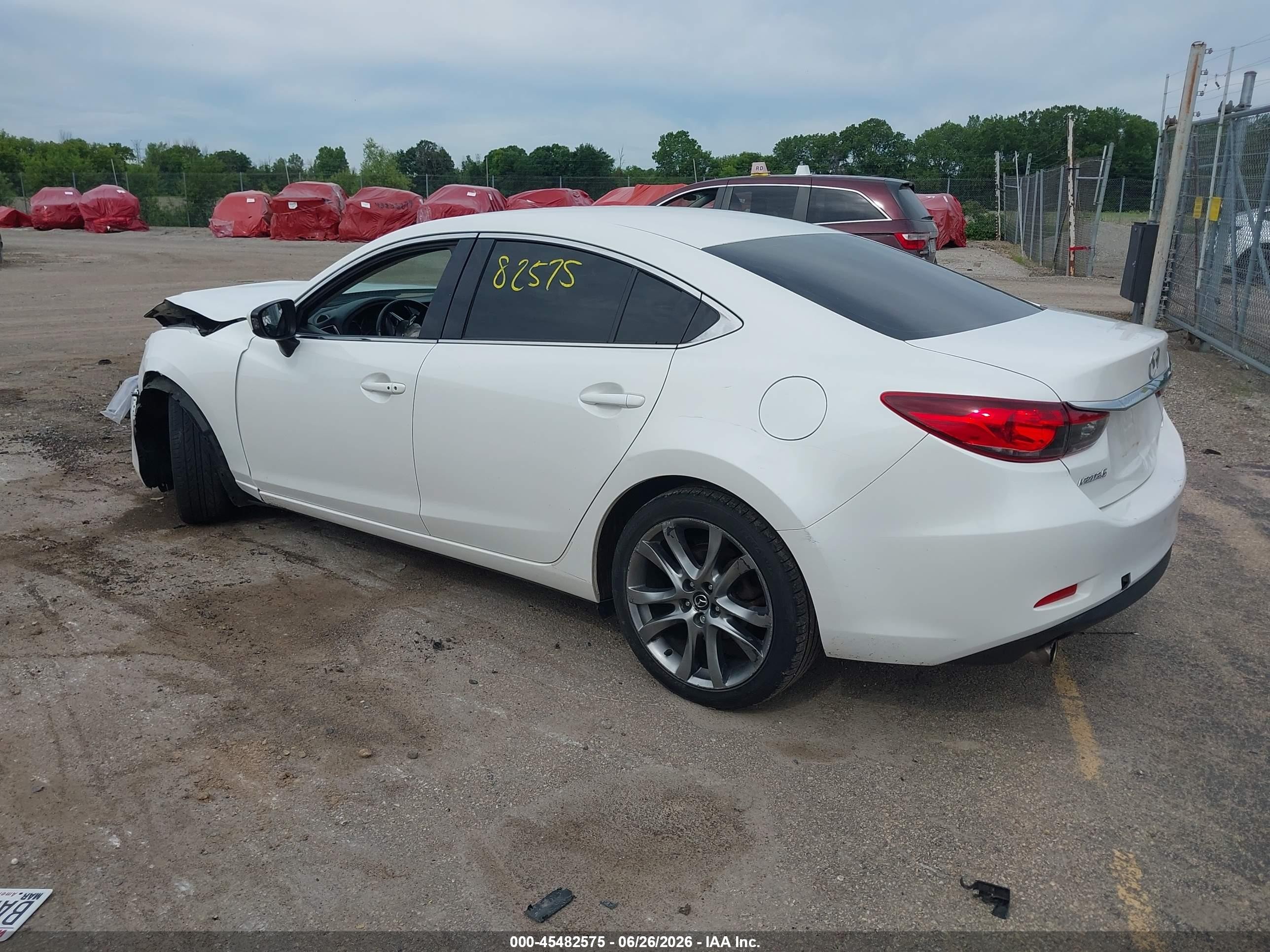 2015 Mazda Mazda6 I Touring White vin: JM1GJ1V53F1215526