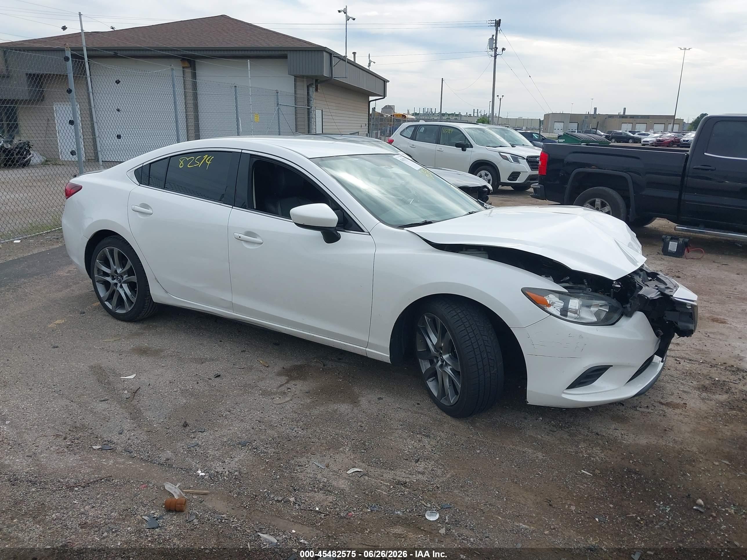 2015 Mazda Mazda6 I Touring White vin: JM1GJ1V53F1215526