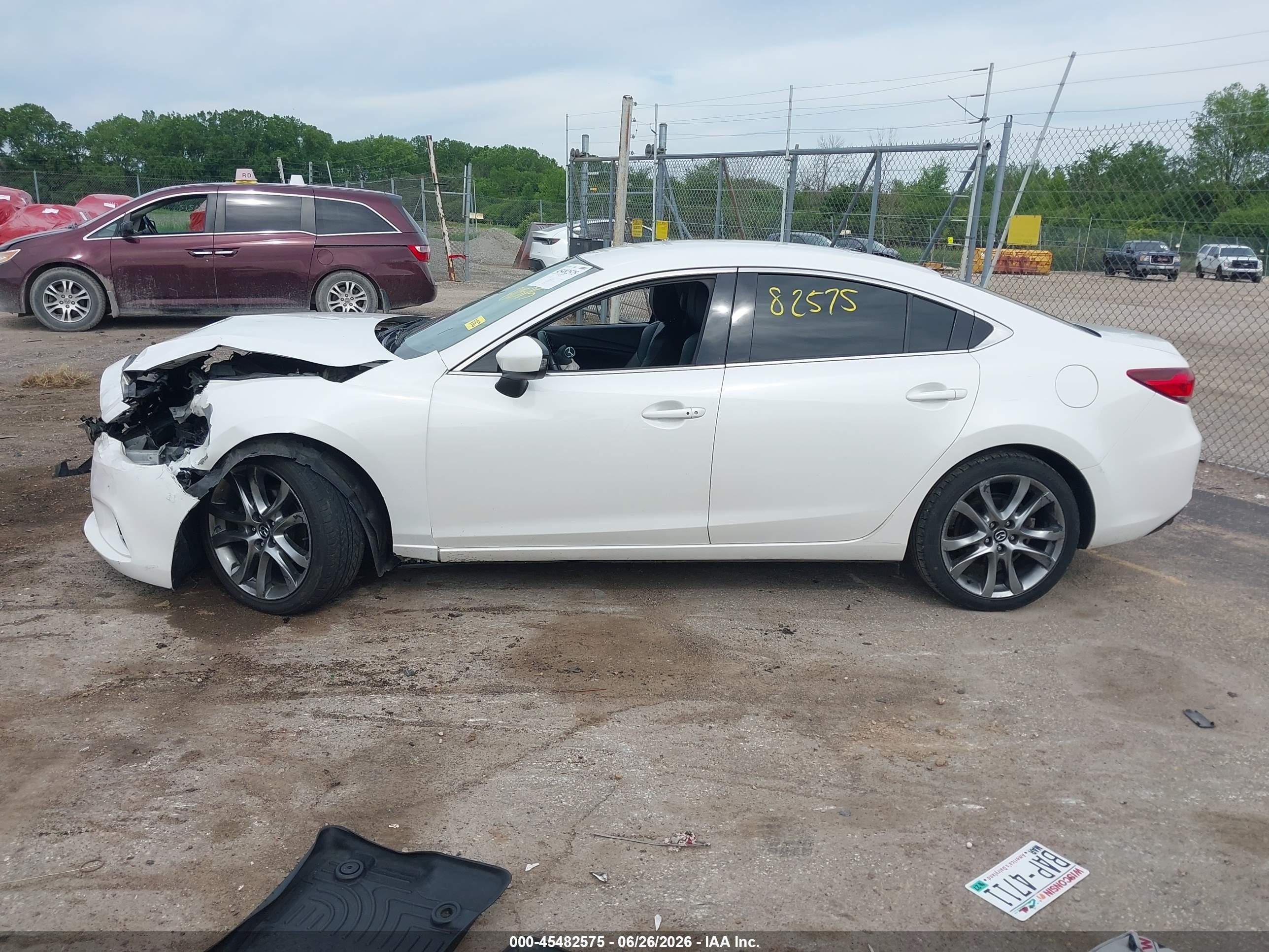 2015 Mazda Mazda6 I Touring White vin: JM1GJ1V53F1215526