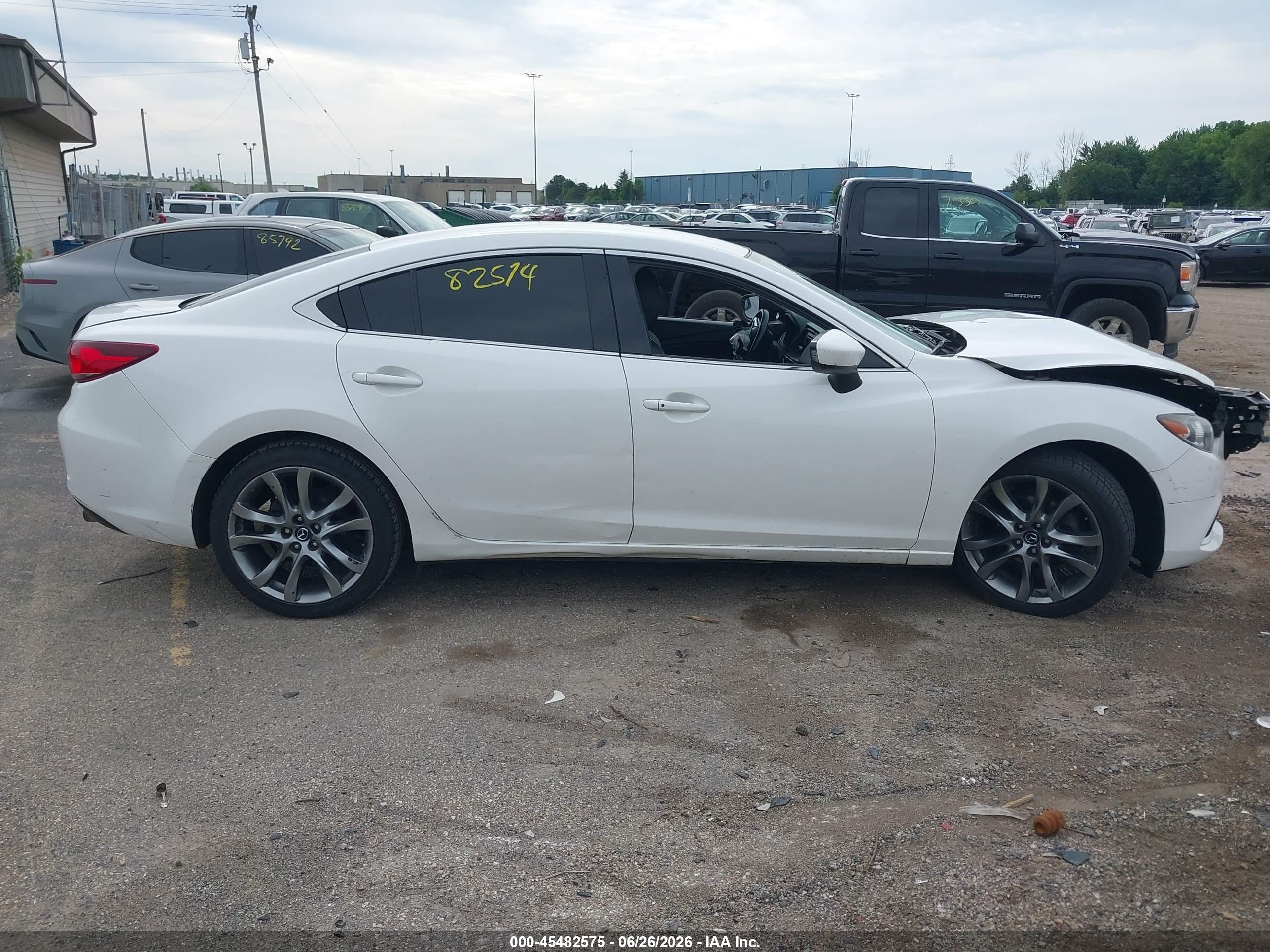 2015 Mazda Mazda6 I Touring White vin: JM1GJ1V53F1215526