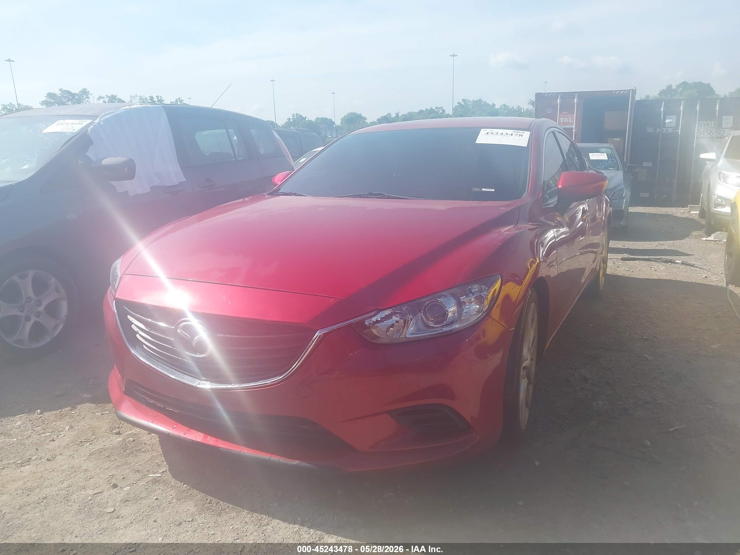 2015 Mazda Mazda6   Красный vin: JM1GJ1V53F1217437