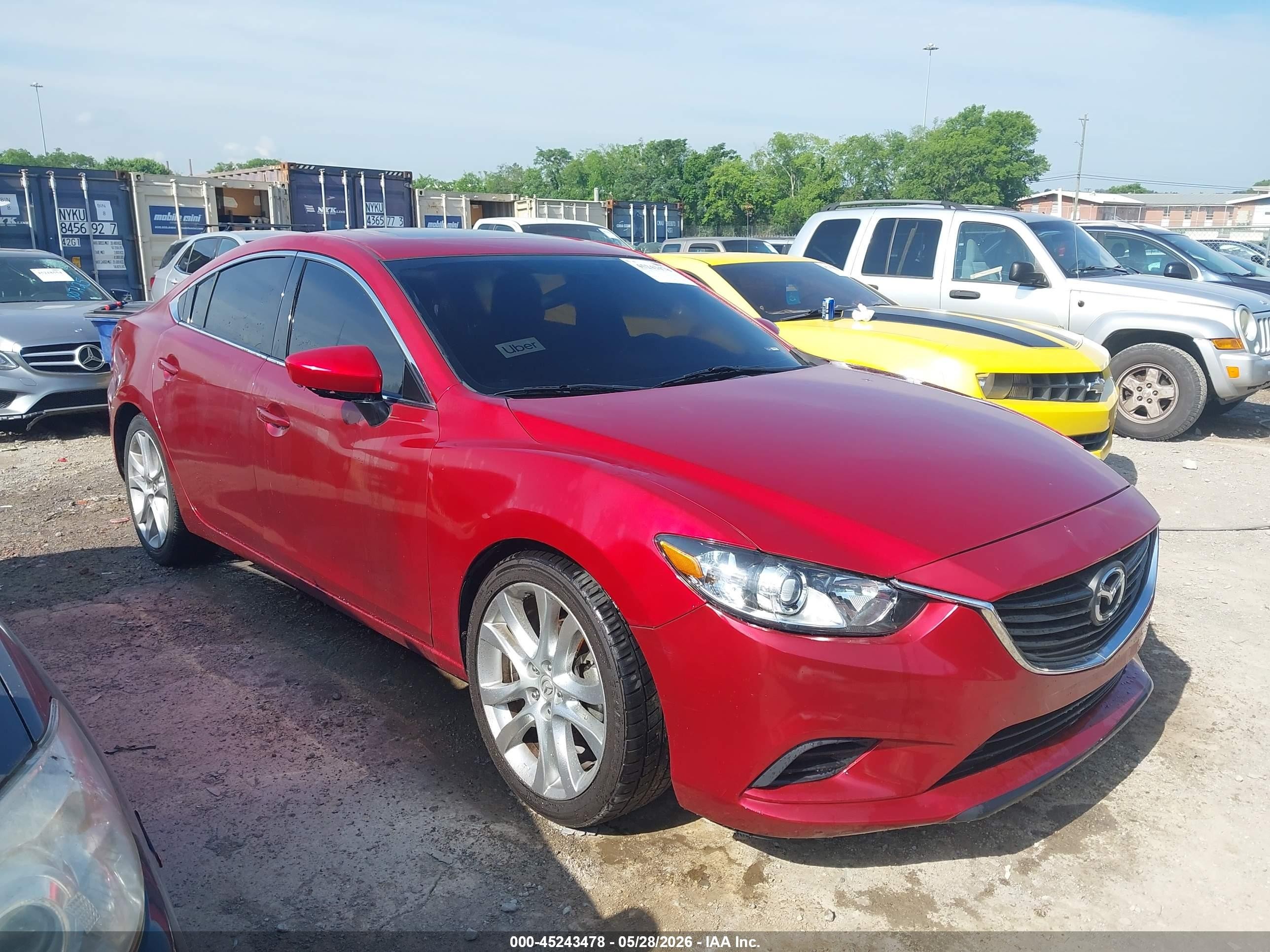2015 Mazda Mazda6   Красный vin: JM1GJ1V53F1217437