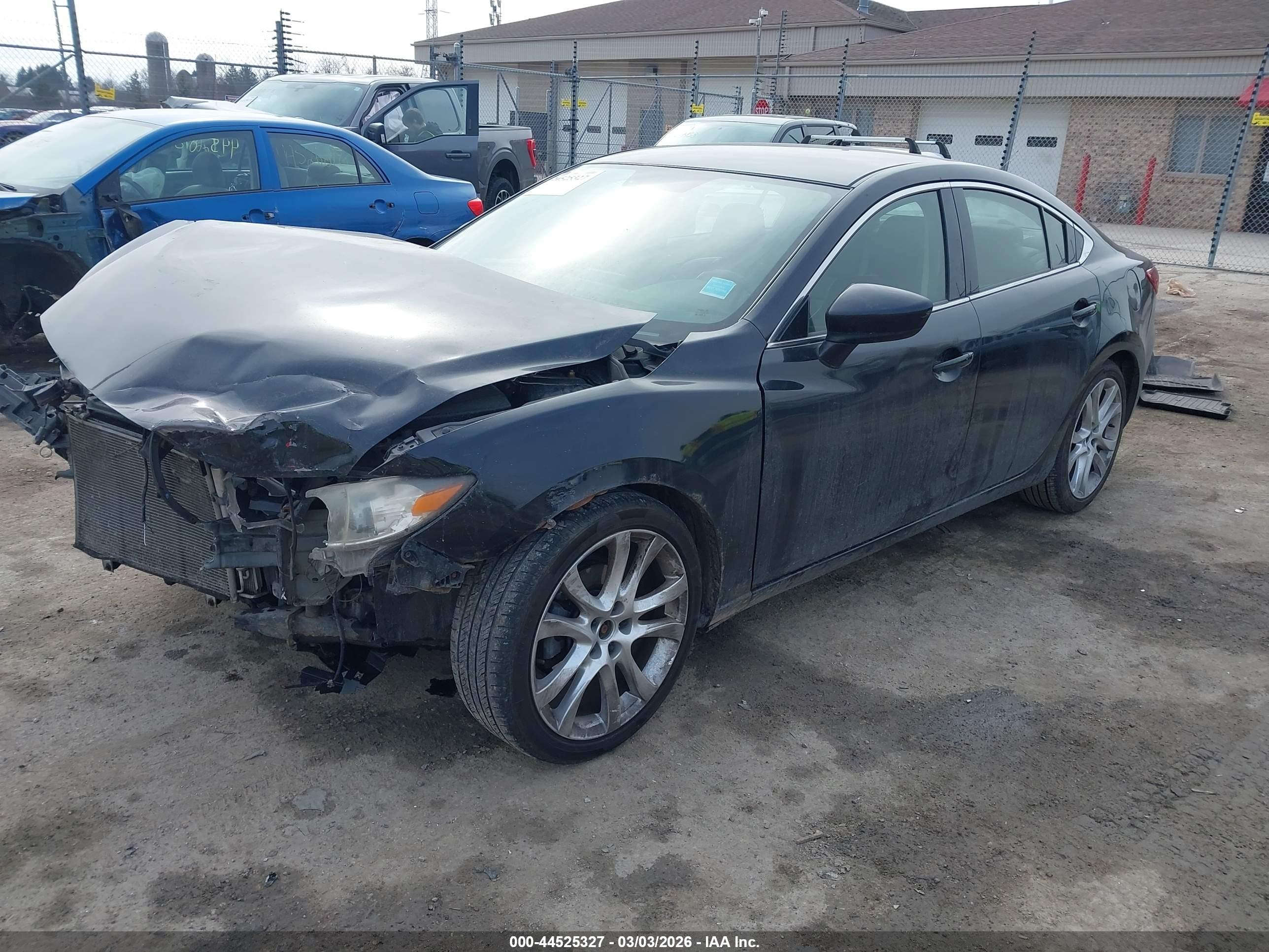2016 Mazda Mazda6   Black vin: JM1GJ1V53G1479153