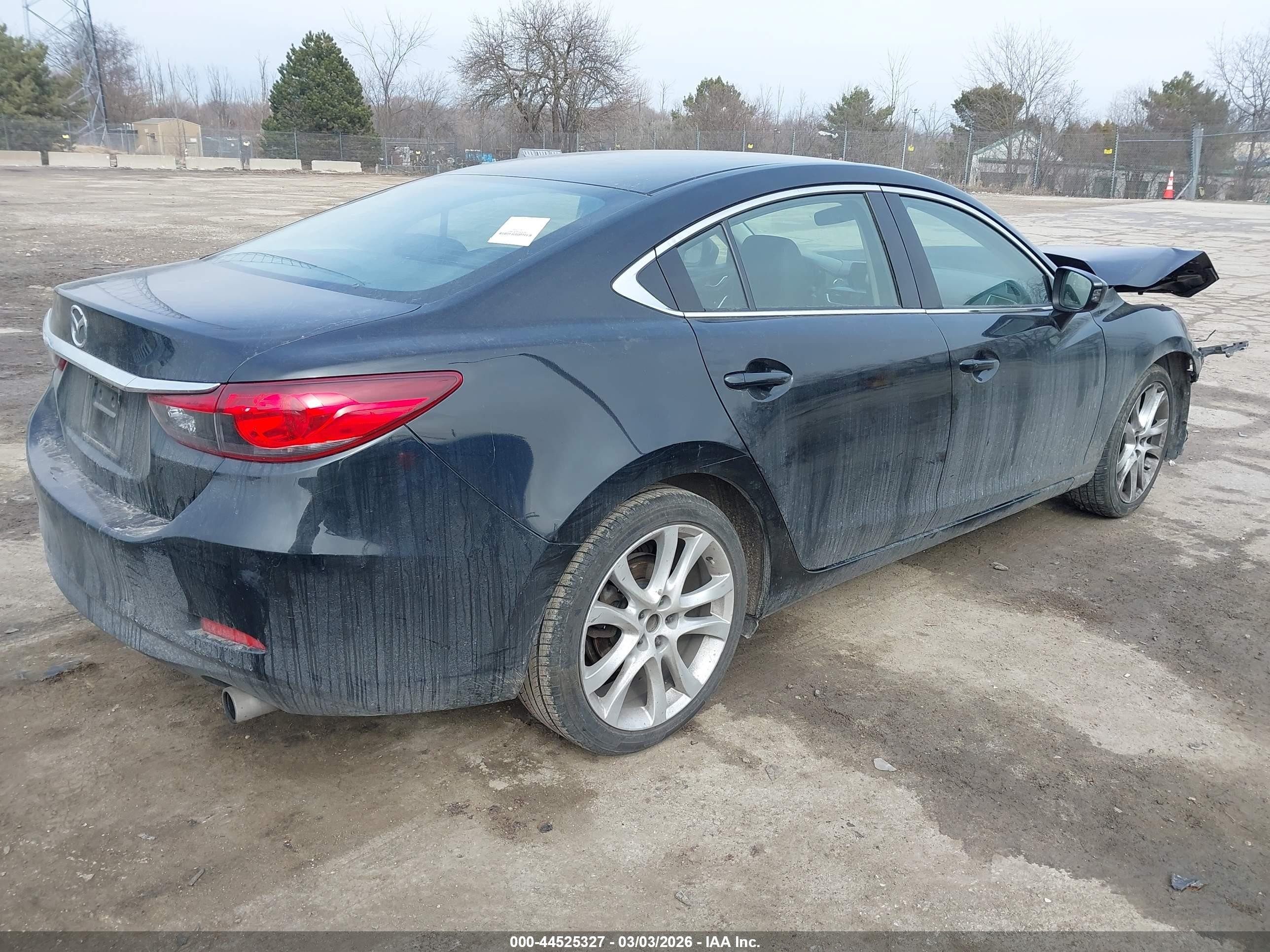 2016 Mazda Mazda6   Black vin: JM1GJ1V53G1479153