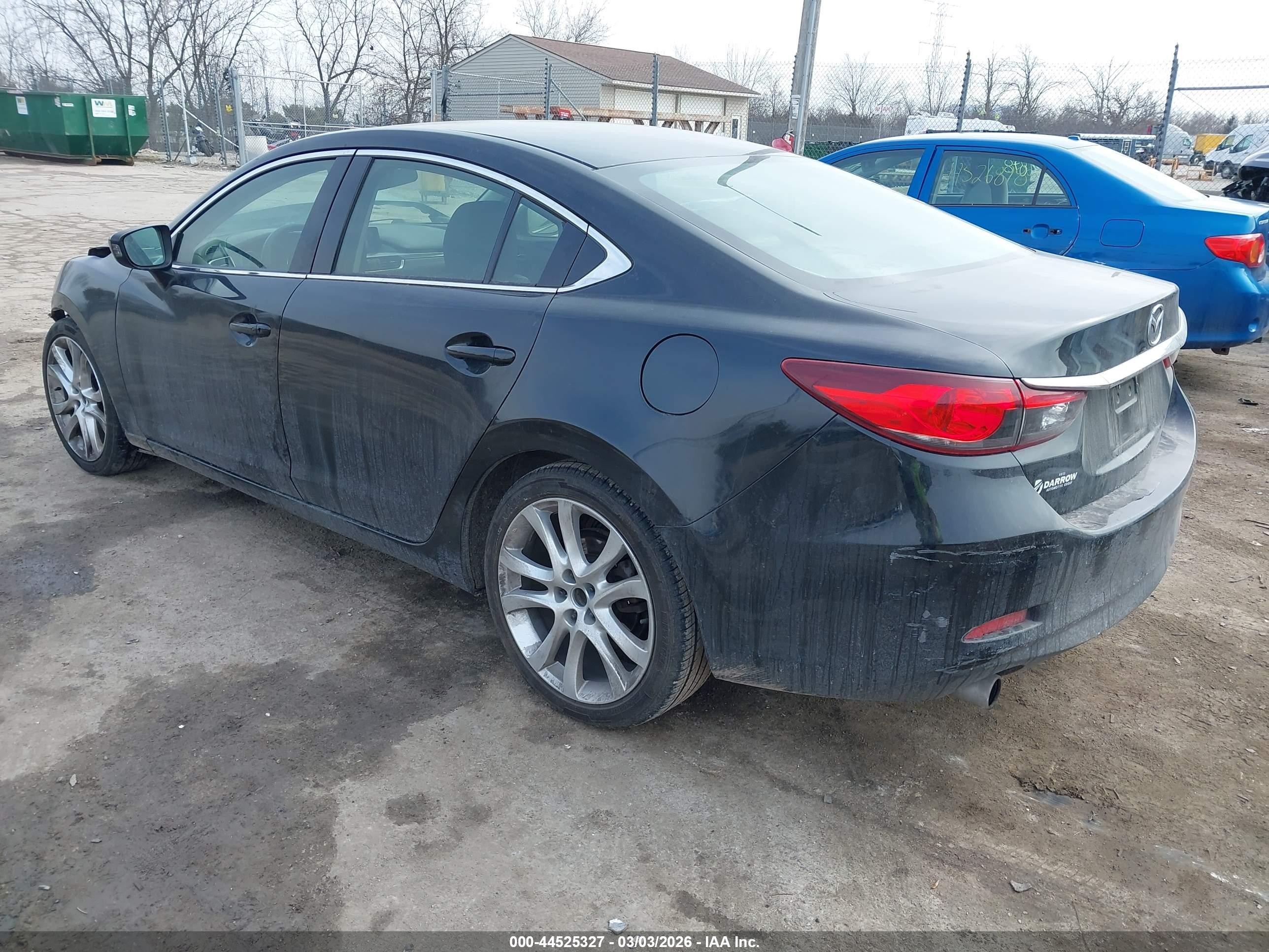 2016 Mazda Mazda6   Black vin: JM1GJ1V53G1479153