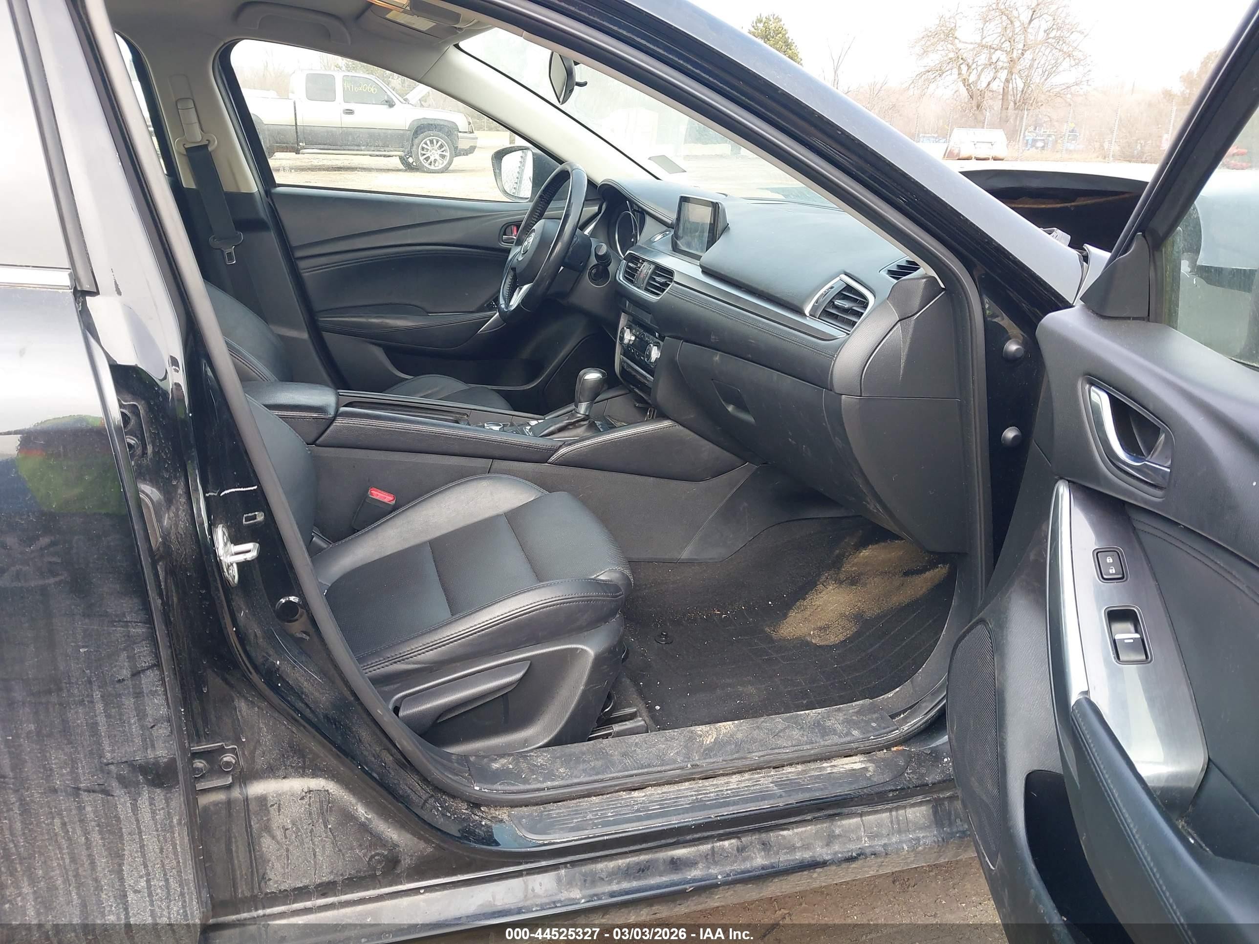2016 Mazda Mazda6   Black vin: JM1GJ1V53G1479153