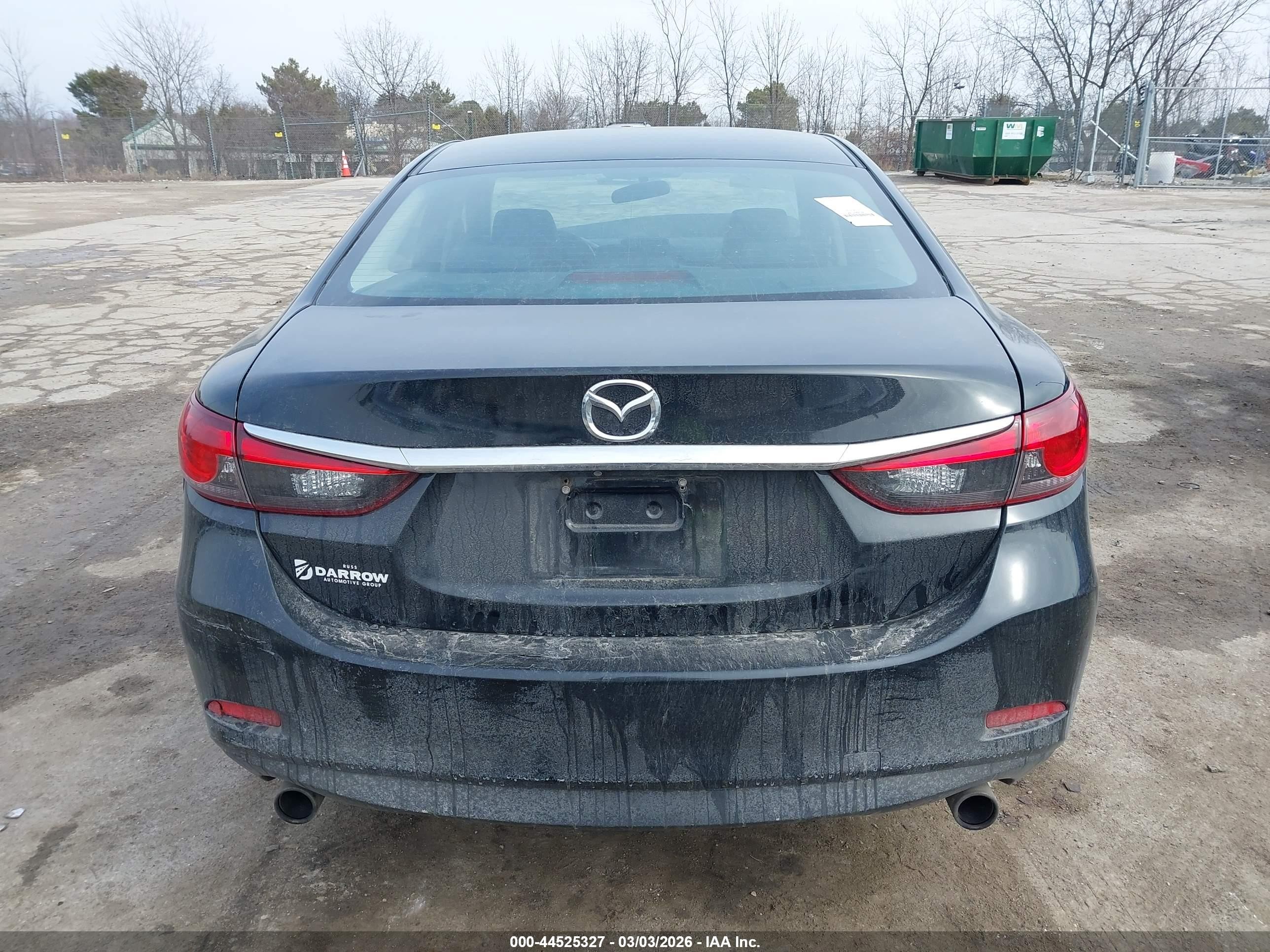 2016 Mazda Mazda6   Black vin: JM1GJ1V53G1479153