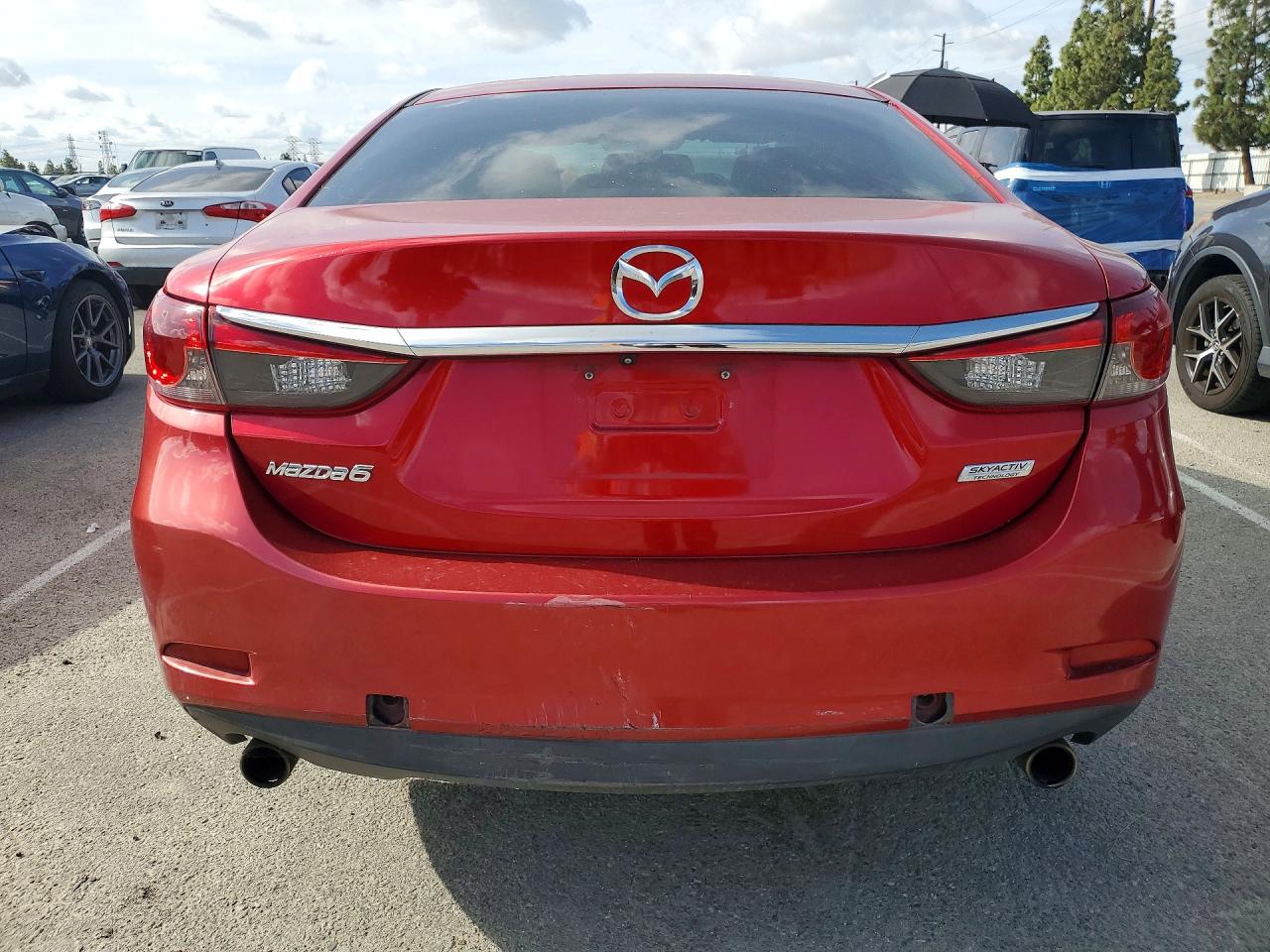 2014 Mazda 6 Touring Burgundy vin: JM1GJ1V54E1101646