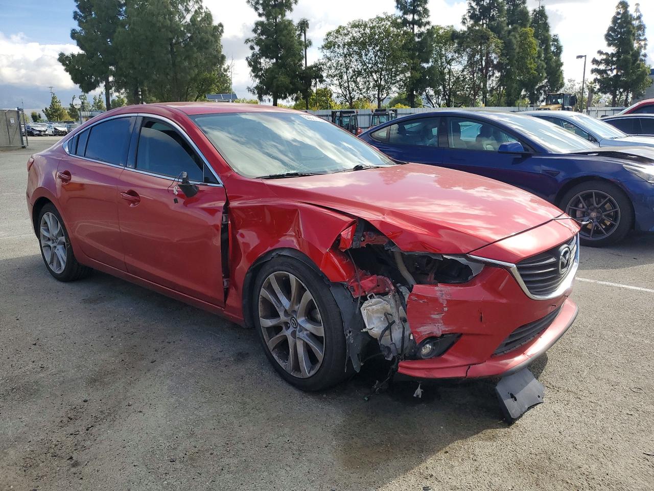 2014 Mazda 6 Touring Burgundy vin: JM1GJ1V54E1101646