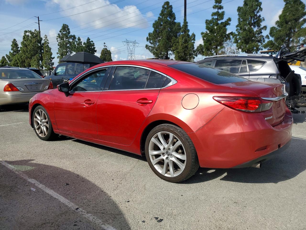 2014 Mazda 6 Touring Burgundy vin: JM1GJ1V54E1101646