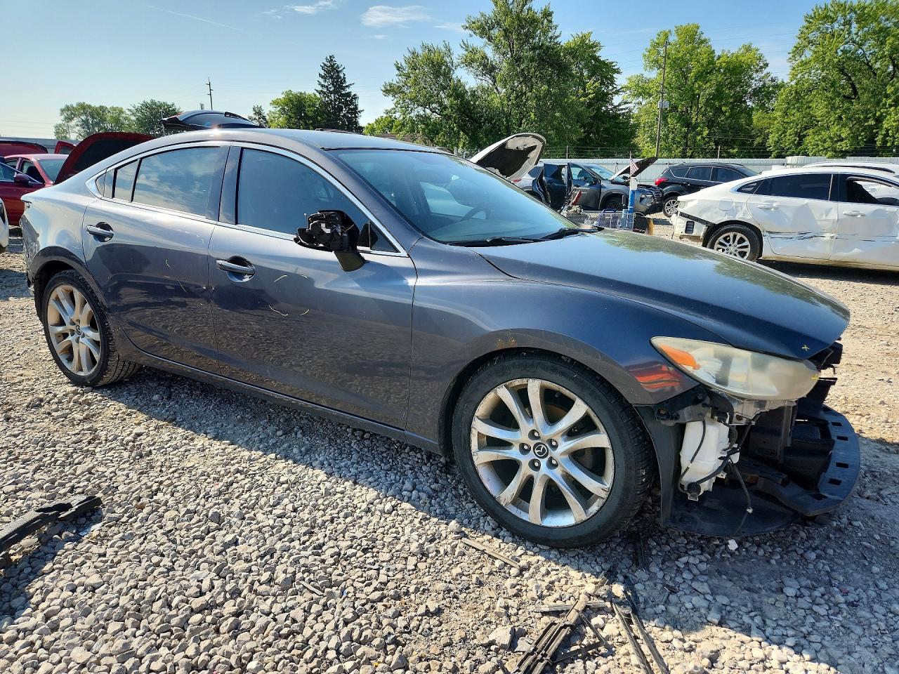 2014 Mazda 6 Touring Gray vin: JM1GJ1V54E1104398