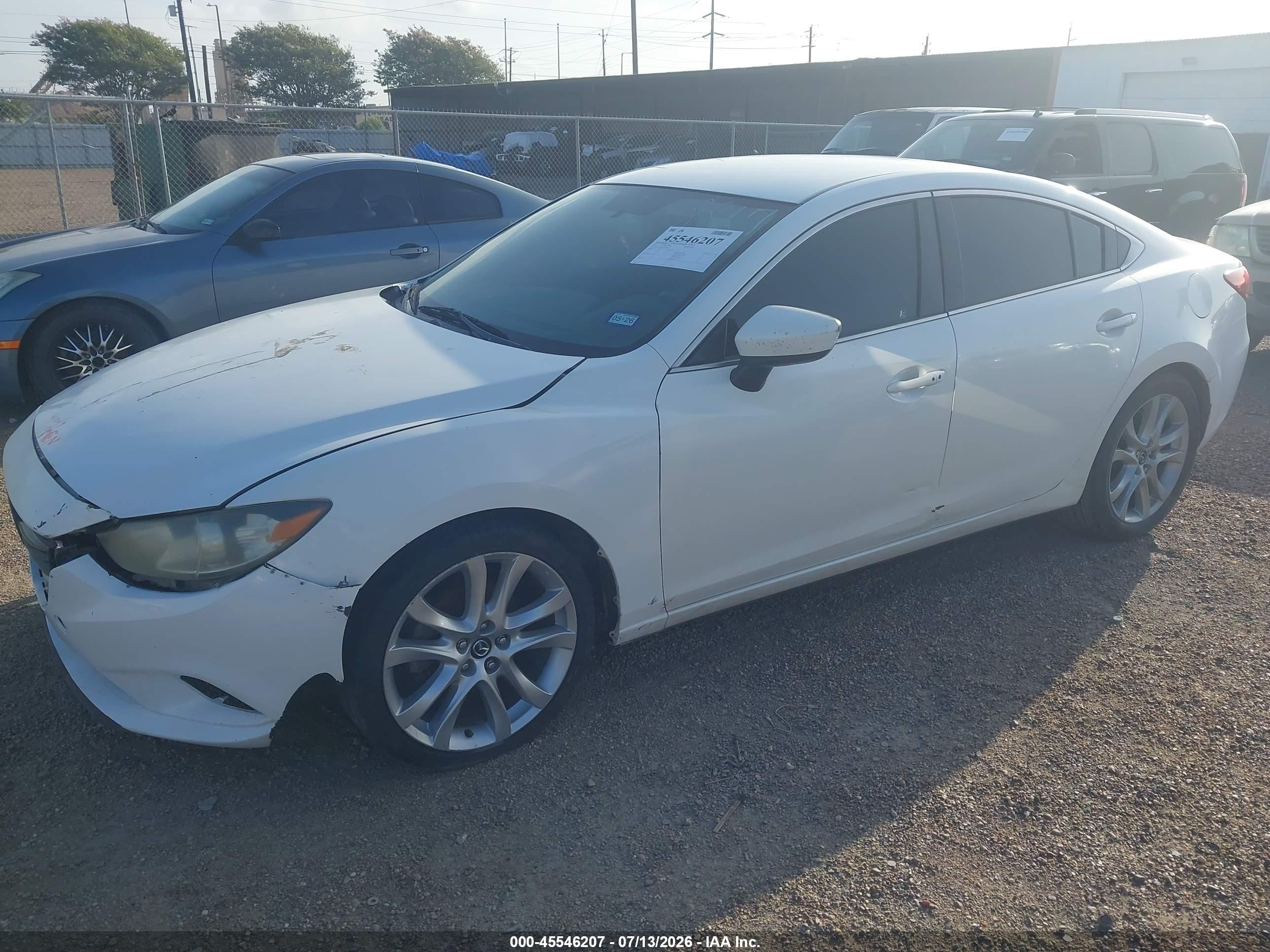 2015 Mazda Mazda6 I Touring White vin: JM1GJ1V54F1198817