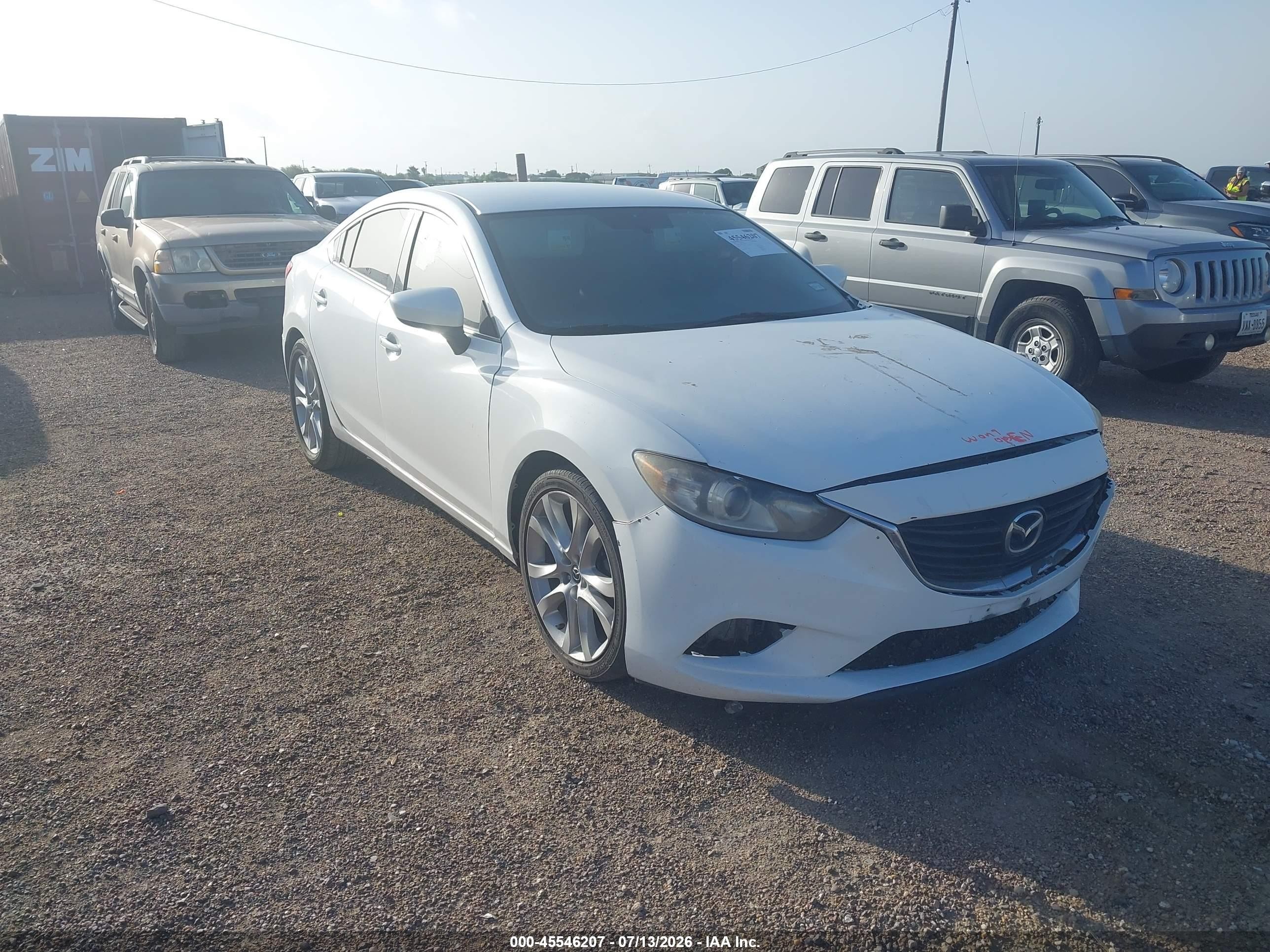 2015 Mazda Mazda6 I Touring White vin: JM1GJ1V54F1198817