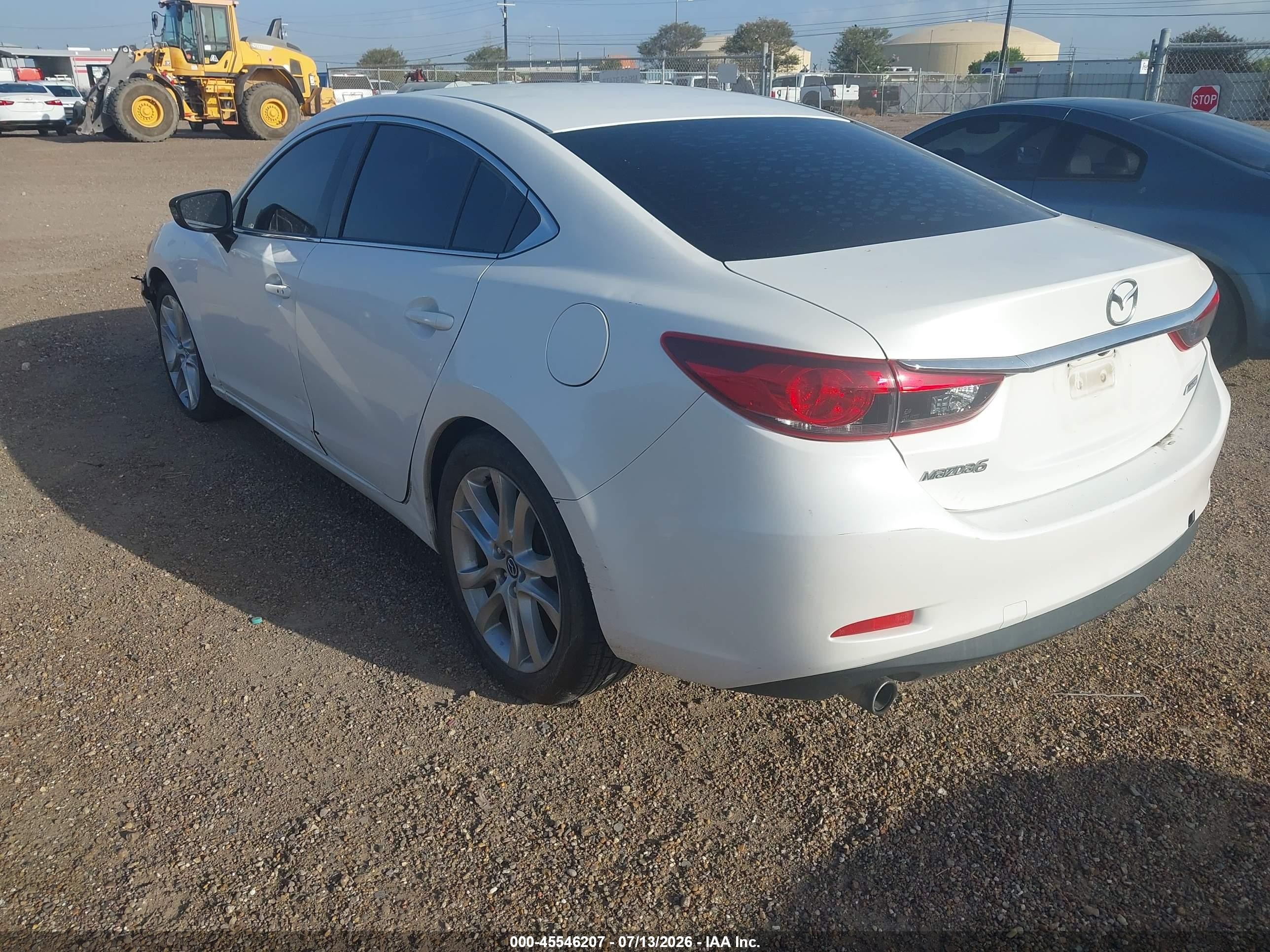 2015 Mazda Mazda6 I Touring White vin: JM1GJ1V54F1198817