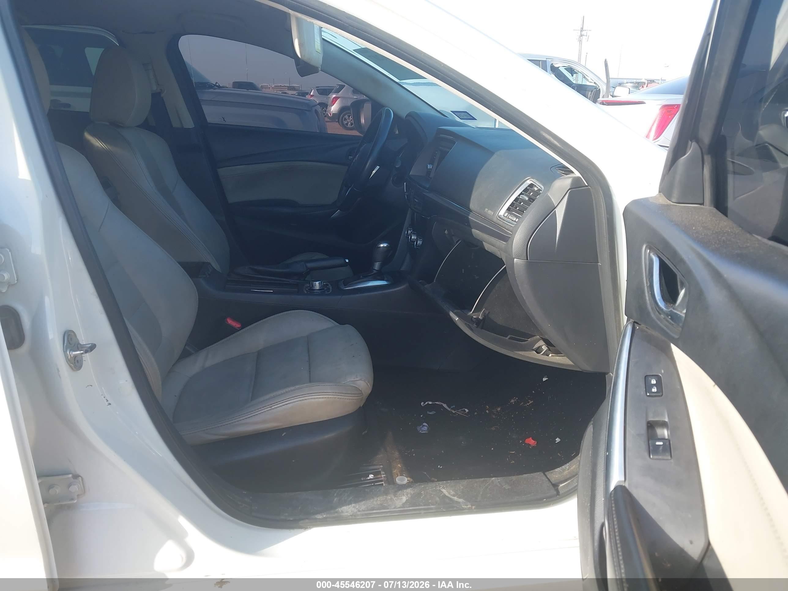 2015 Mazda Mazda6 I Touring White vin: JM1GJ1V54F1198817