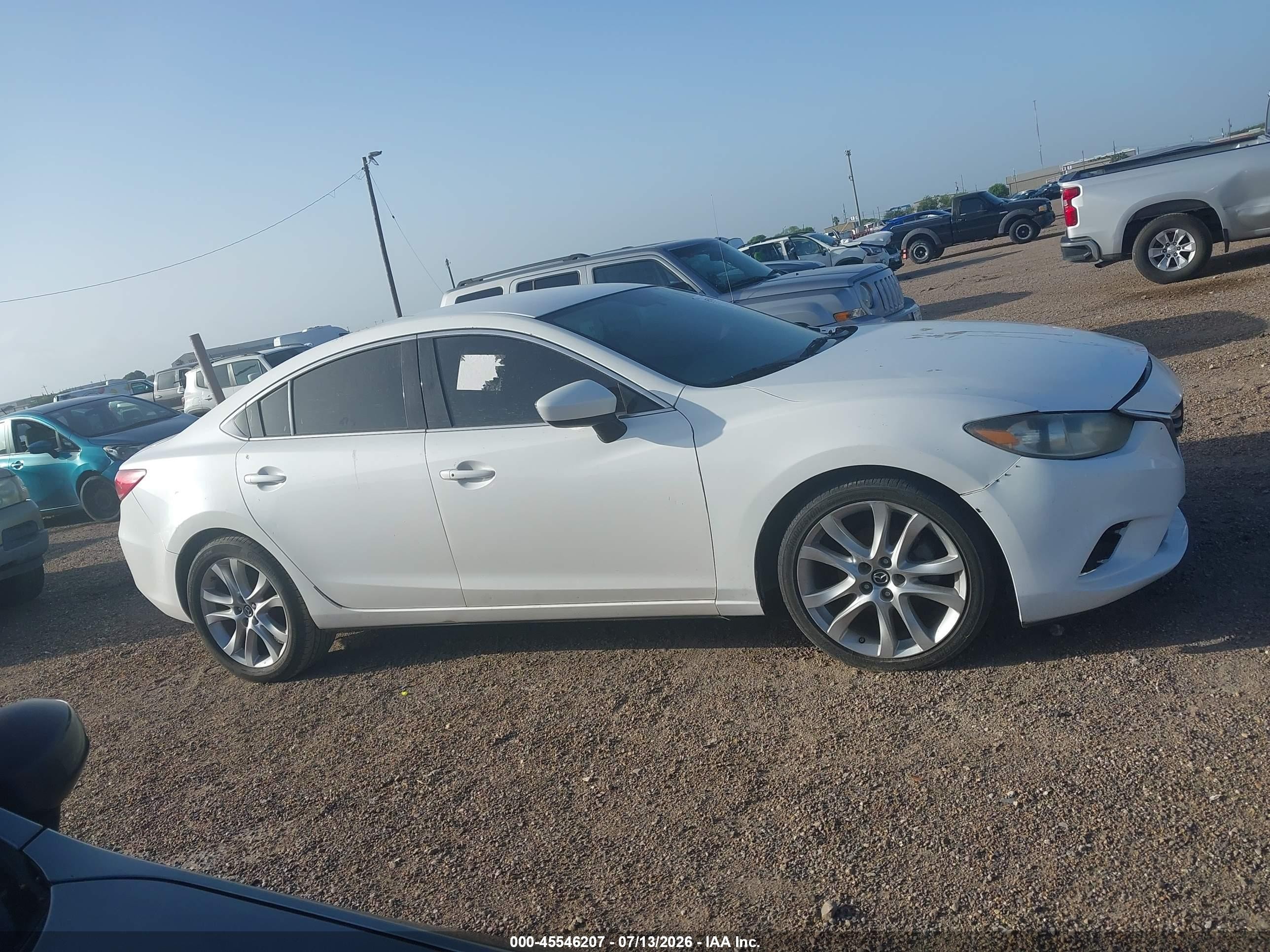 2015 Mazda Mazda6 I Touring White vin: JM1GJ1V54F1198817