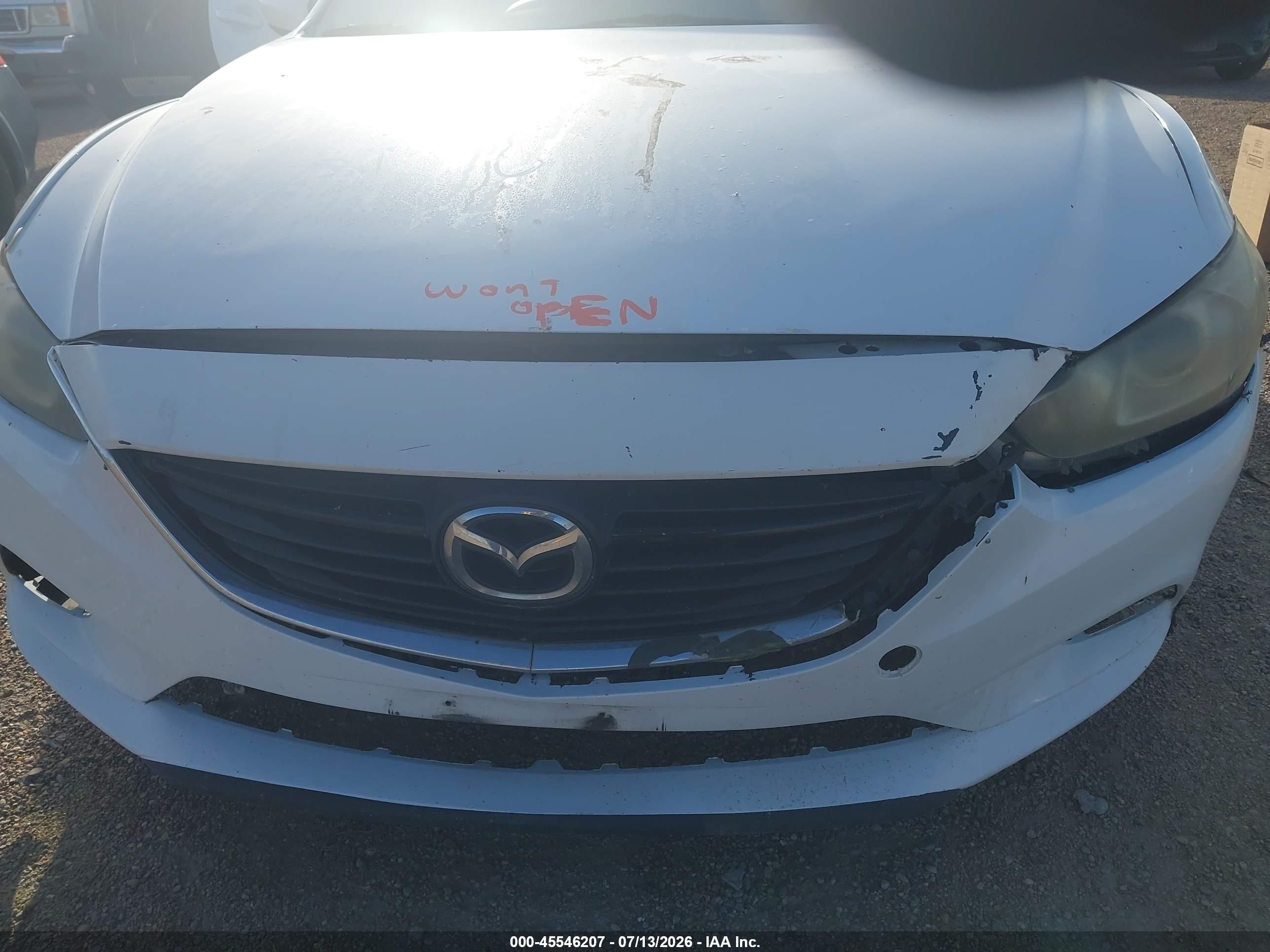 2015 Mazda Mazda6 I Touring White vin: JM1GJ1V54F1198817