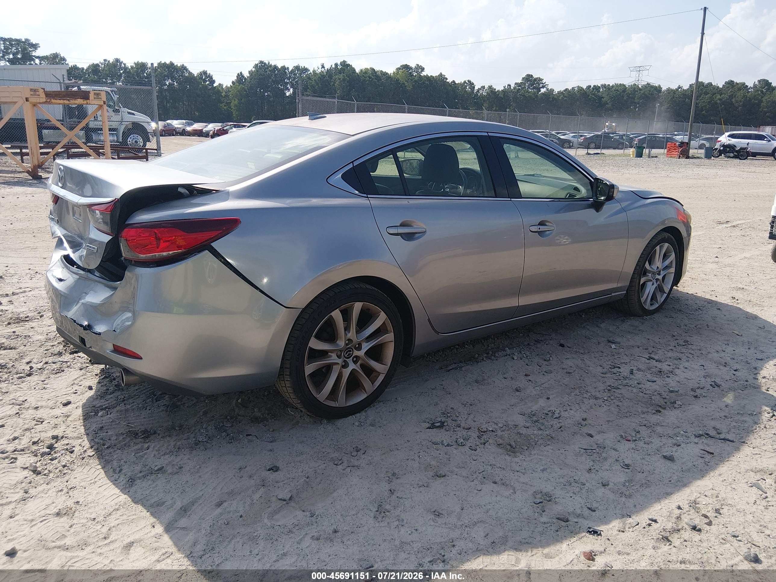 2015 Mazda Mazda6 I Touring Silver vin: JM1GJ1V54F1199692