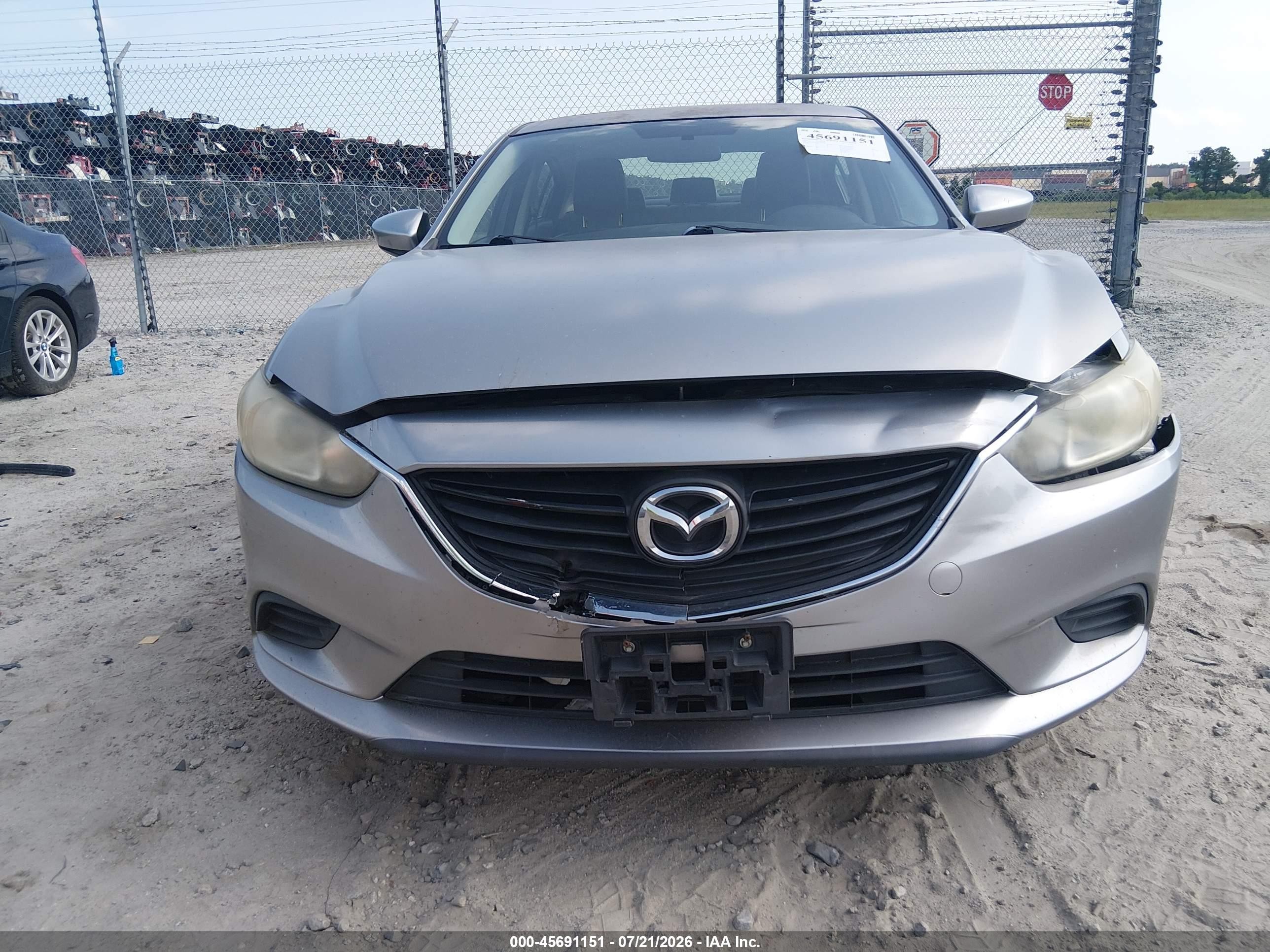 2015 Mazda Mazda6 I Touring Silver vin: JM1GJ1V54F1199692