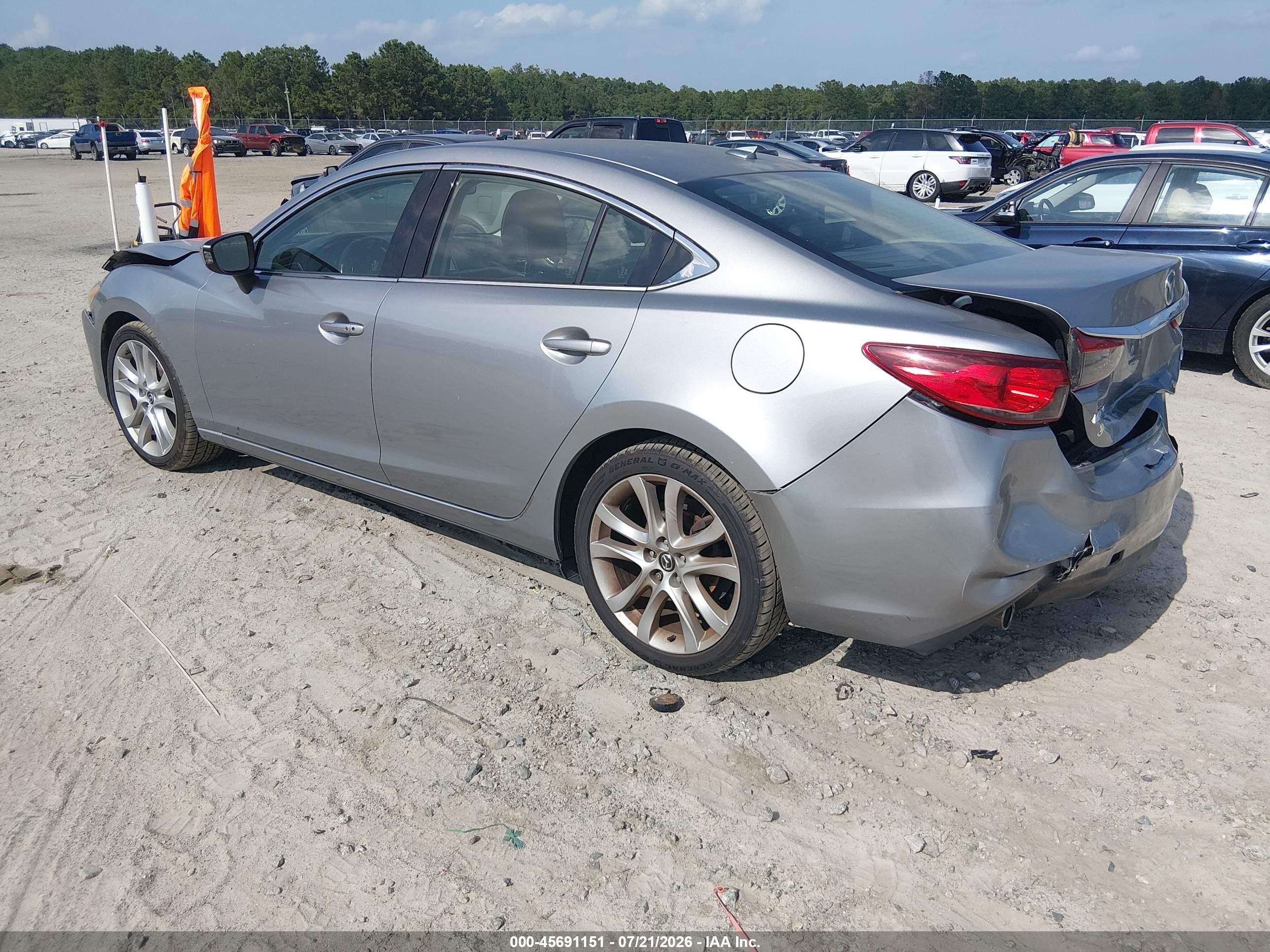 2015 Mazda Mazda6 I Touring Silver vin: JM1GJ1V54F1199692