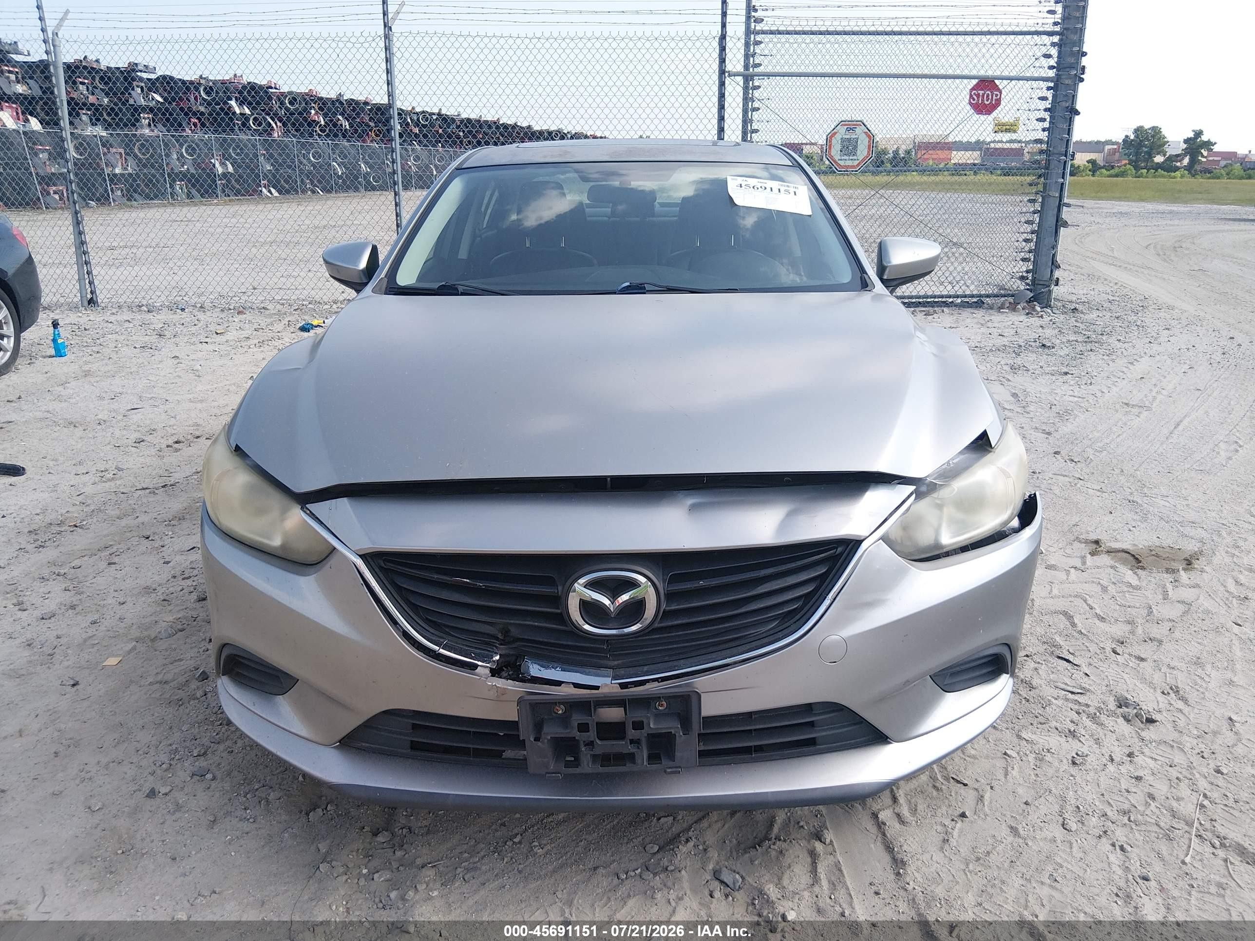 2015 Mazda Mazda6 I Touring Silver vin: JM1GJ1V54F1199692