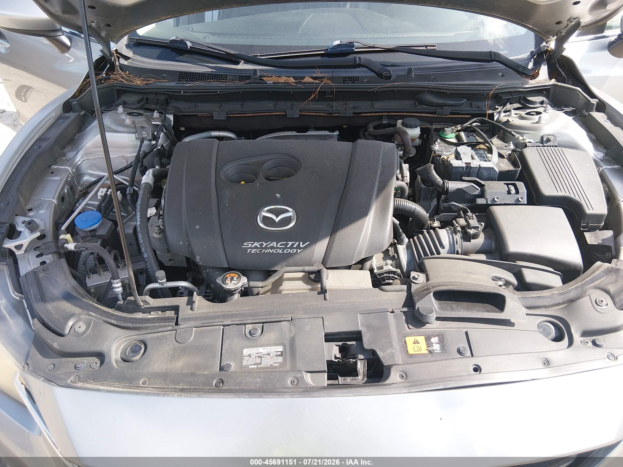 2015 Mazda Mazda6 I Touring Silver vin: JM1GJ1V54F1199692
