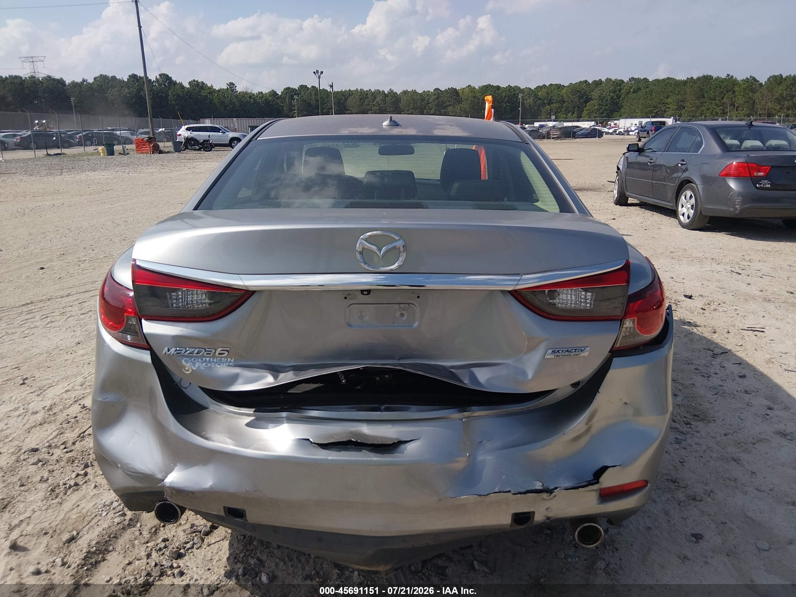 2015 Mazda Mazda6 I Touring Silver vin: JM1GJ1V54F1199692