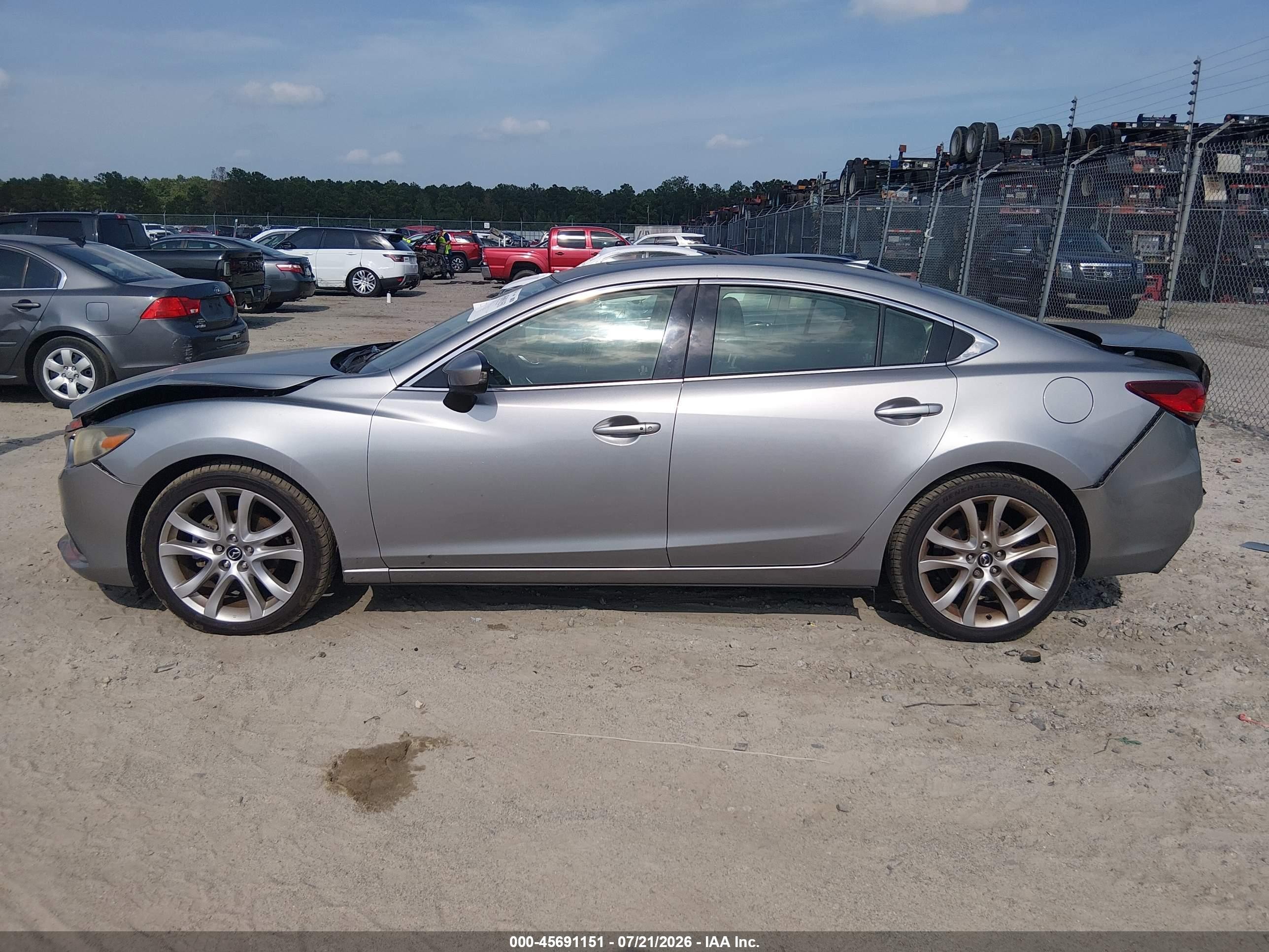 2015 Mazda Mazda6 I Touring Silver vin: JM1GJ1V54F1199692