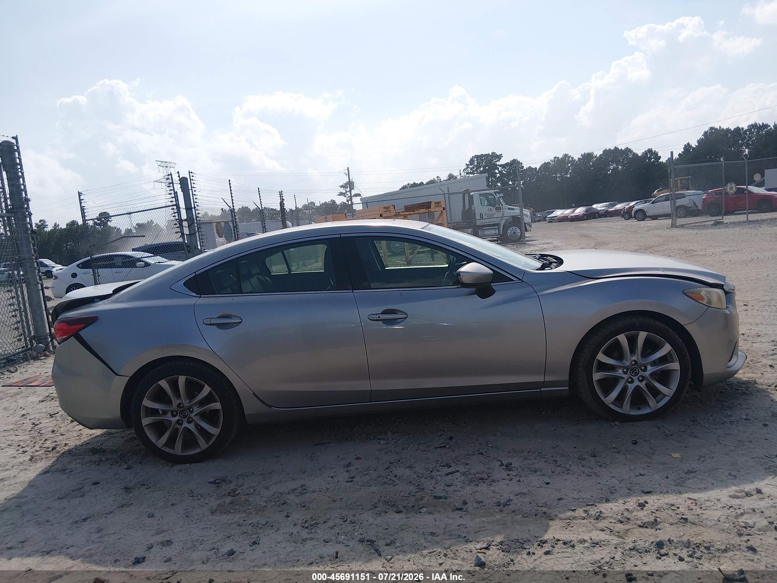 2015 Mazda Mazda6 I Touring Silver vin: JM1GJ1V54F1199692