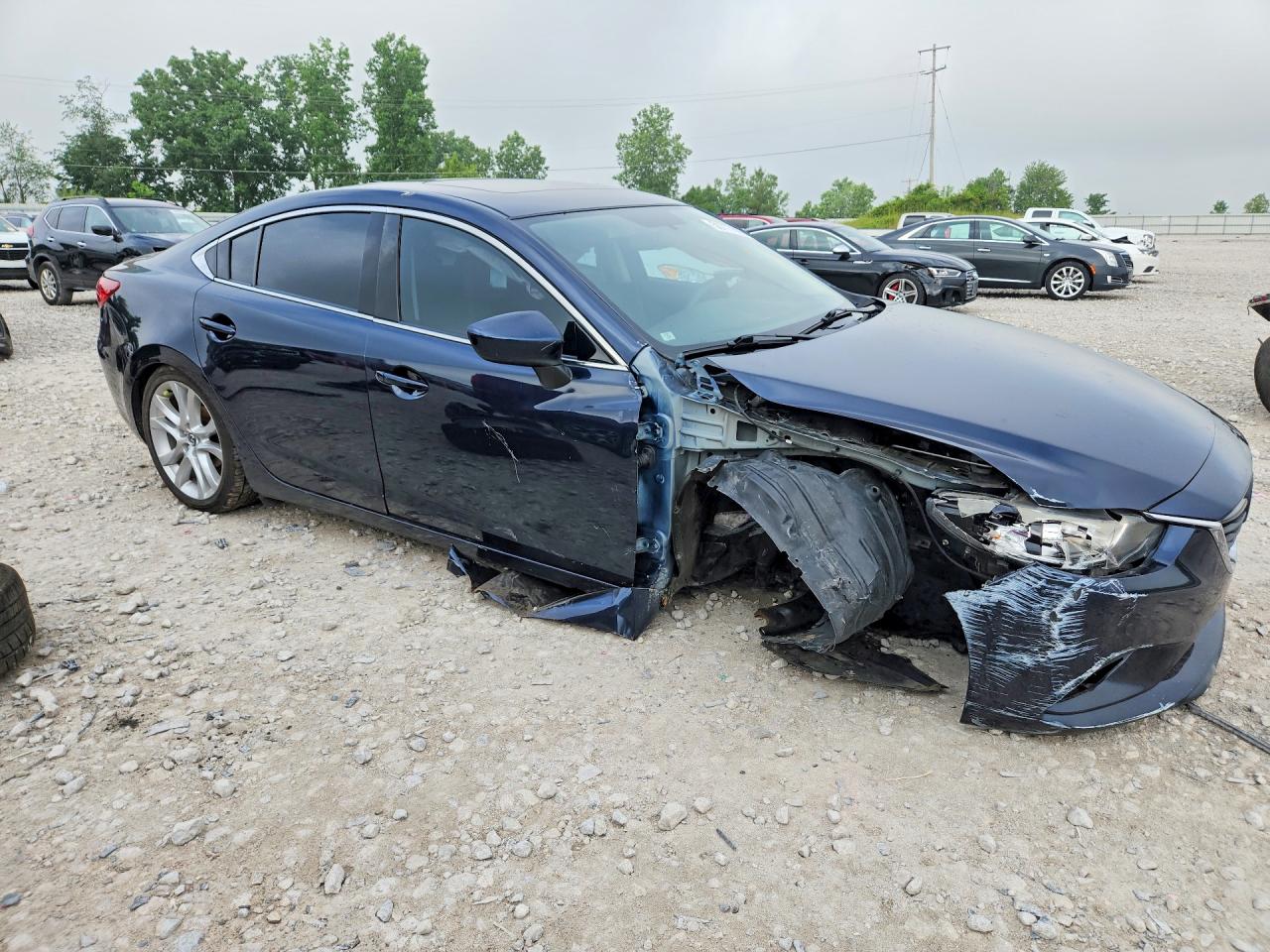 2015 Mazda 6 Touring Blue vin: JM1GJ1V54F1206253