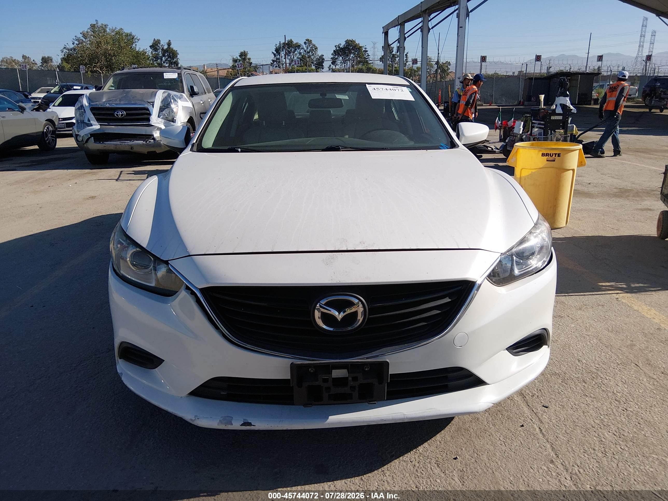 2015 Mazda Mazda6 I Touring White vin: JM1GJ1V54F1211422