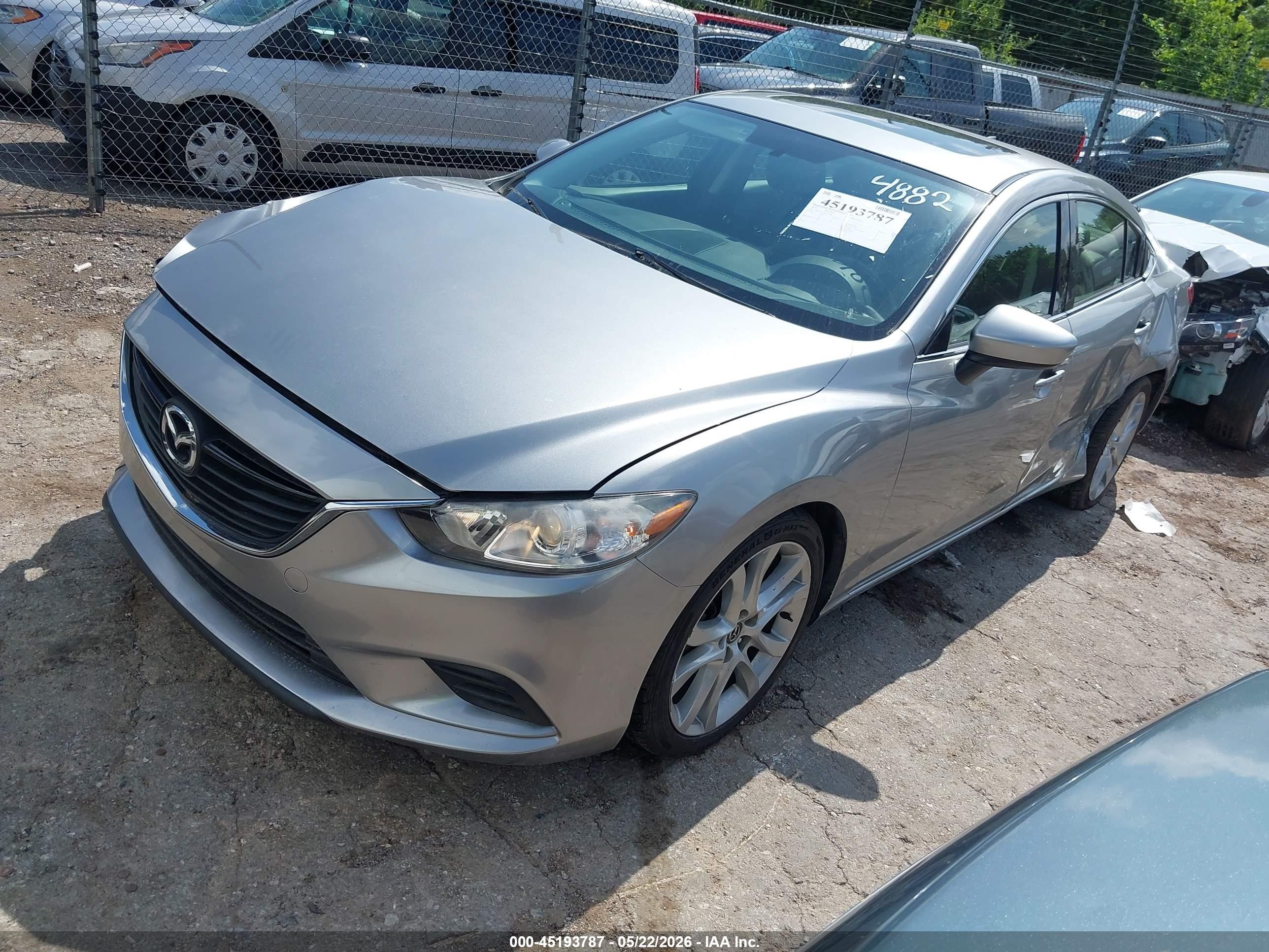 2015 Mazda Mazda6 I Touring Серый vin: JM1GJ1V54F1224882