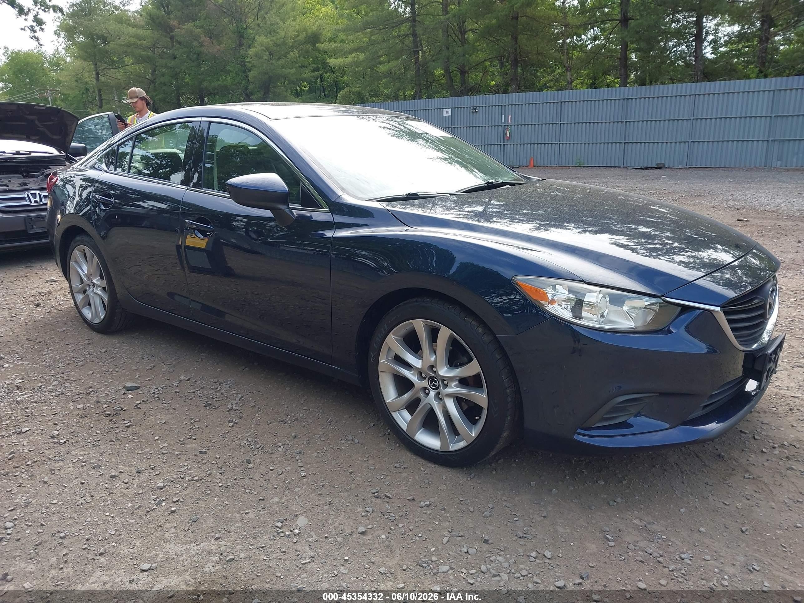 2016 Mazda Mazda6 I Touring Blue vin: JM1GJ1V54G1476133