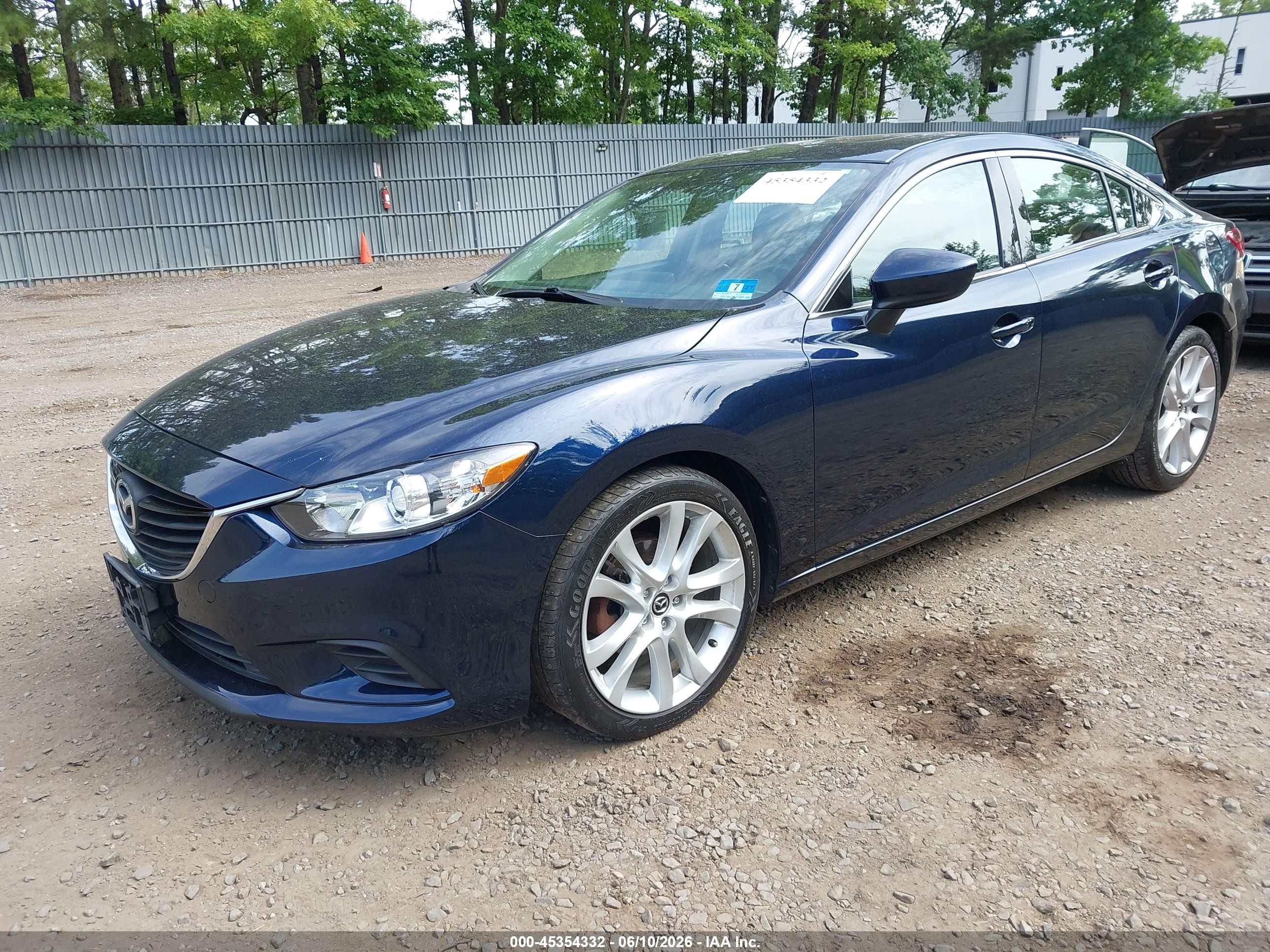 2016 Mazda Mazda6 I Touring Blue vin: JM1GJ1V54G1476133