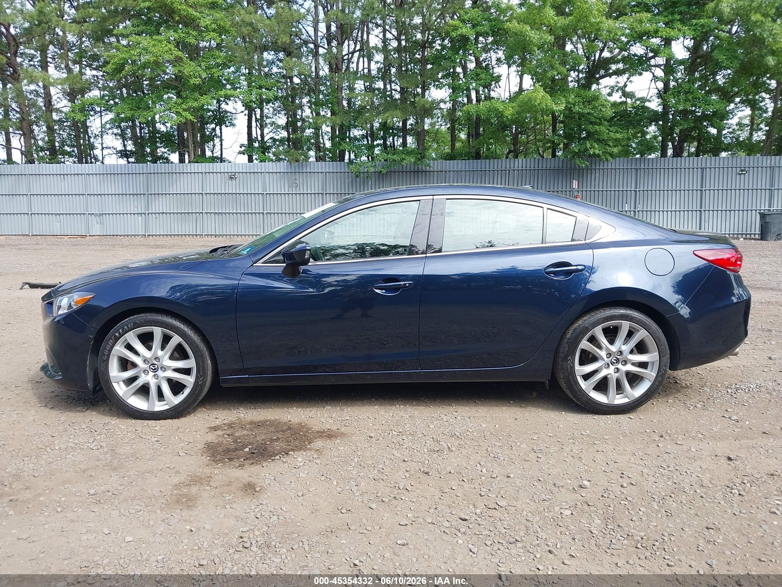 2016 Mazda Mazda6 I Touring Blue vin: JM1GJ1V54G1476133