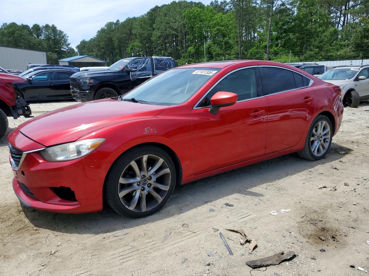 2015 Mazda 6 Touring Red vin: JM1GJ1V55F1201353